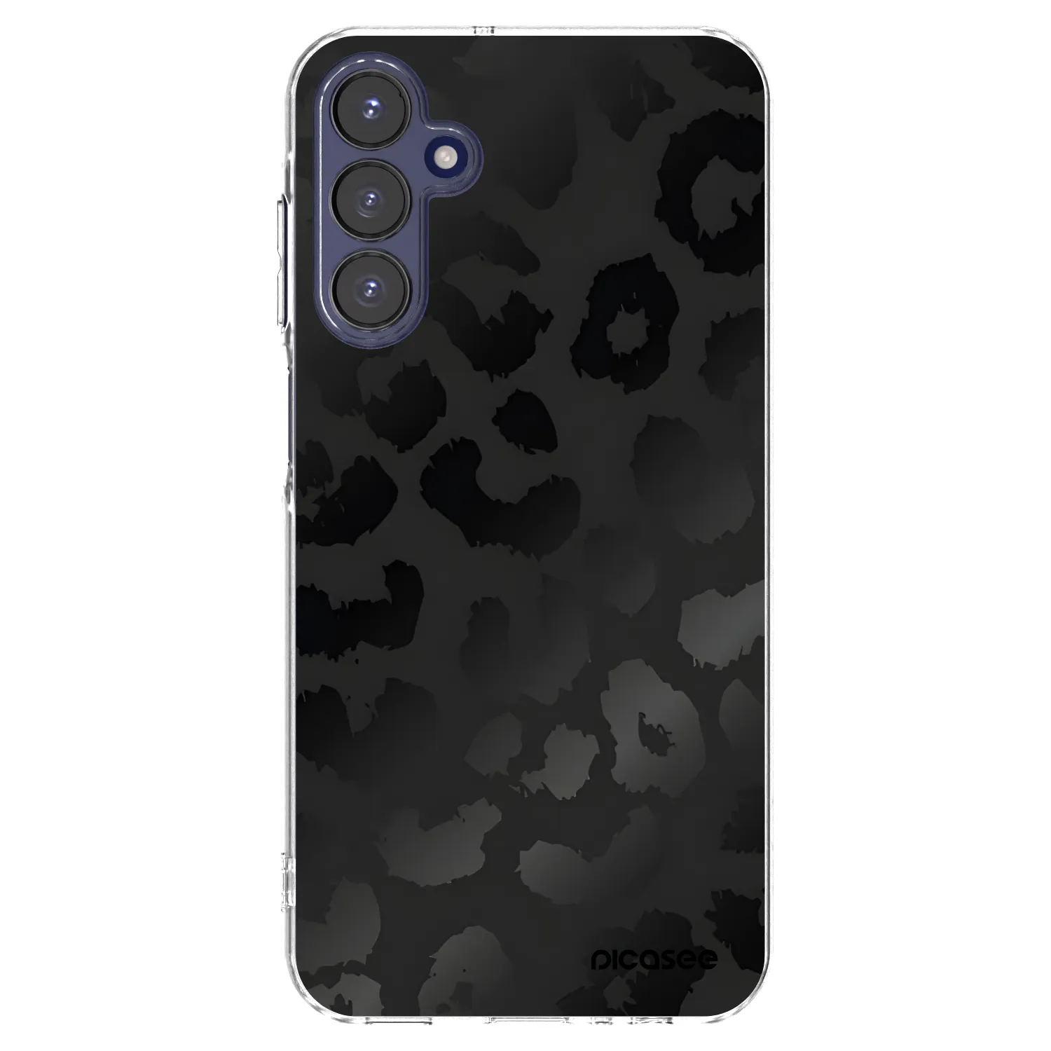 Picasee διαφανής θήκη σιλικόνης Samsung Galaxy A15 A155F 4G - Midnight Leopard