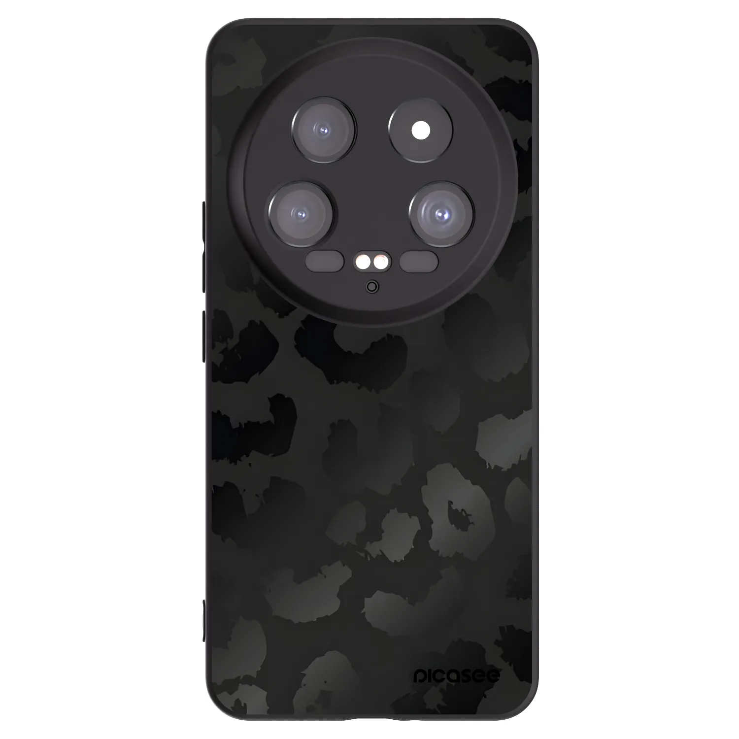 Picasee Μαύρη θήκη σιλικόνης για Xiaomi 14 Ultra - Midnight Leopard