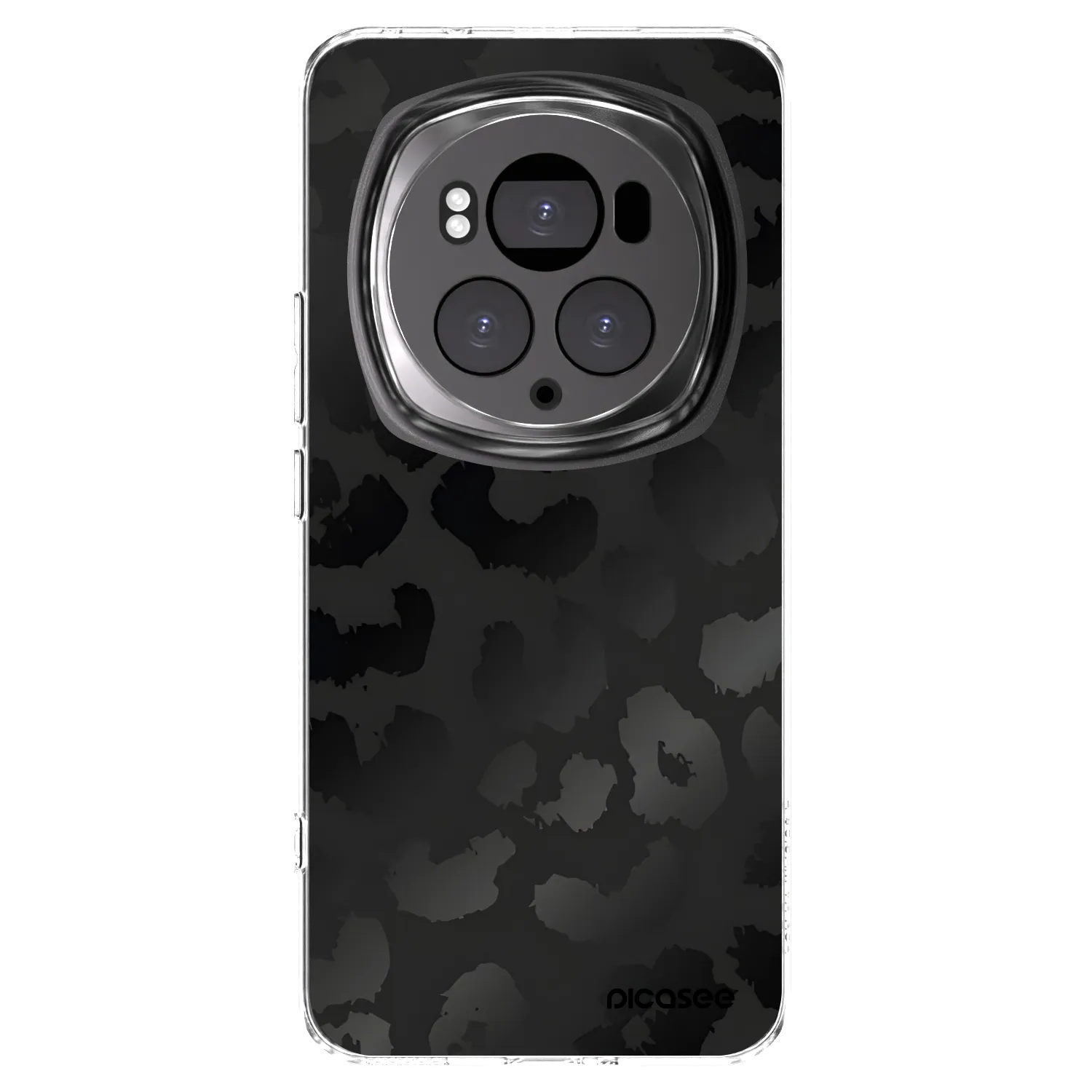 Picasee διαφανής θήκη σιλικόνης Honor Magic6 Pro - Midnight Leopard