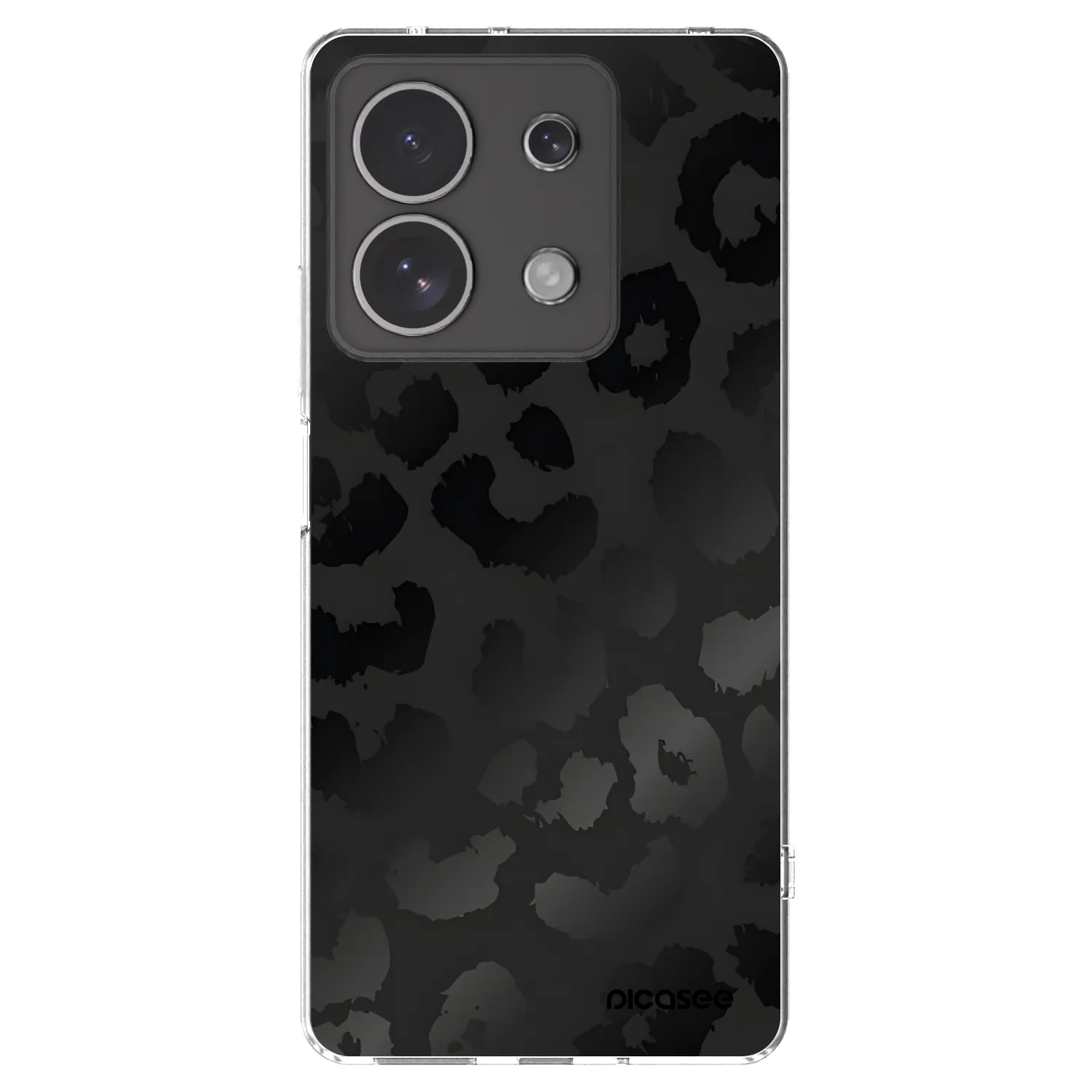 Picasee διαφανής θήκη σιλικόνης Xiaomi Redmi Note 13 4G - Midnight Leopard