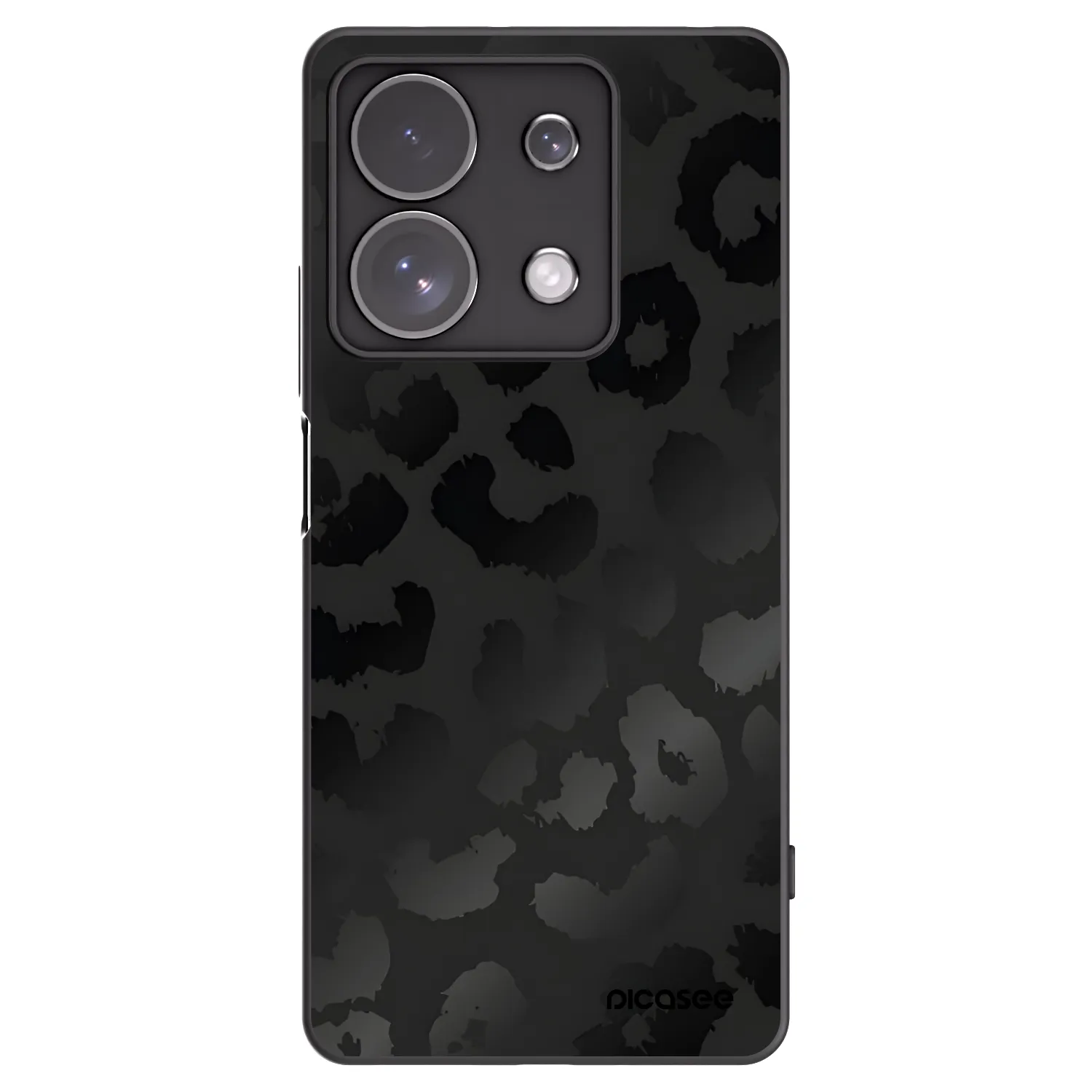 Picasee Μαύρη θήκη σιλικόνης για Xiaomi Redmi Note 13 Pro 4G - Midnight Leopard
