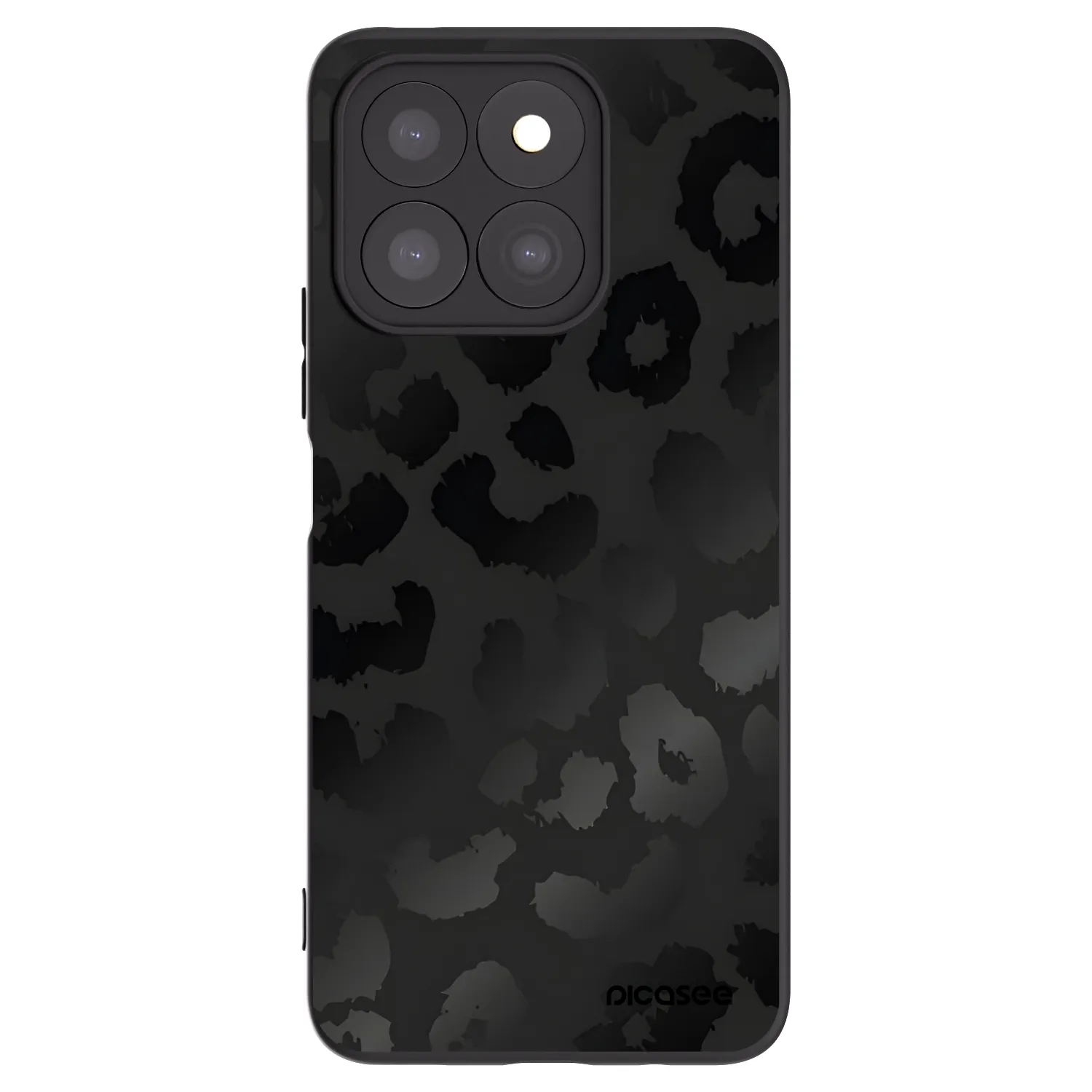 Picasee Μαύρη θήκη σιλικόνης για Honor X8b - Midnight Leopard