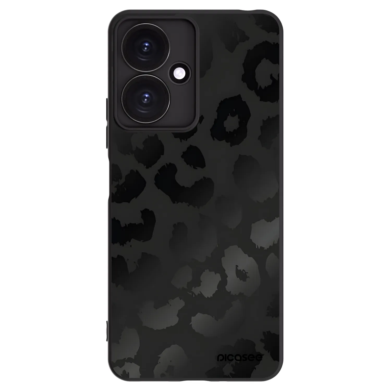 Picasee Μαύρη θήκη σιλικόνης για Xiaomi Redmi 13C 5G - Midnight Leopard