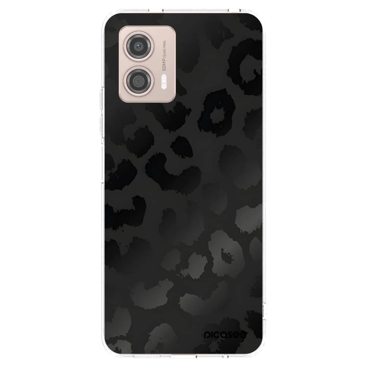 Picasee διαφανής θήκη σιλικόνης Motorola Moto G53 5G - Midnight Leopard