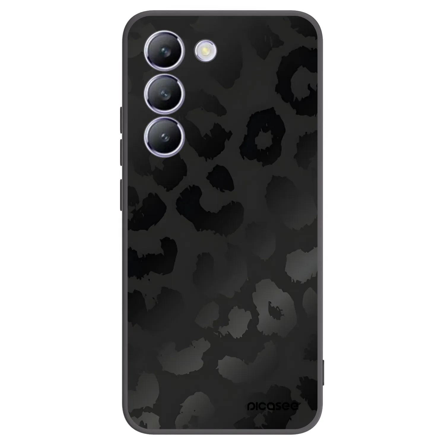 Picasee Μαύρη θήκη σιλικόνης για Vivo V40 SE 5G - Midnight Leopard