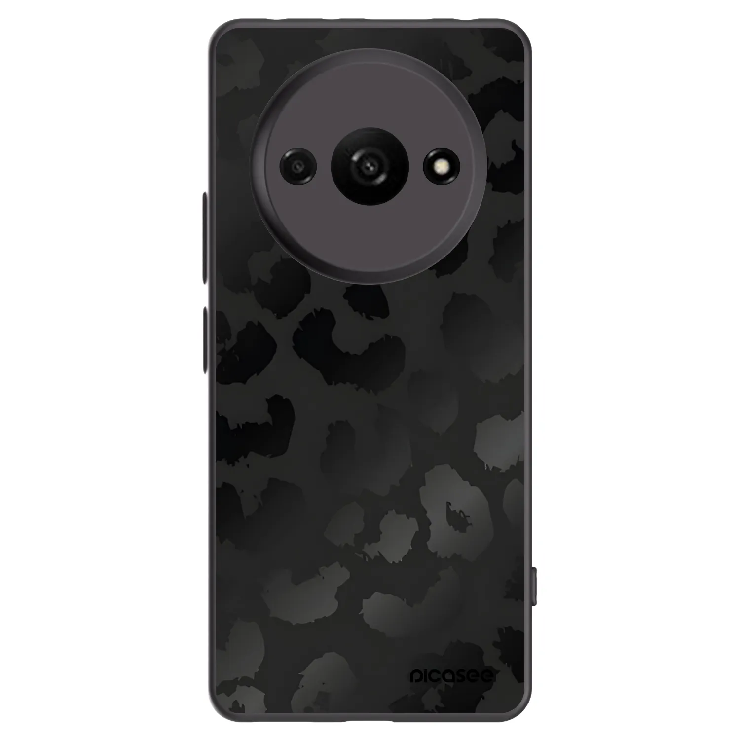 Picasee Μαύρη θήκη σιλικόνης για Xiaomi Redmi A3 - Midnight Leopard