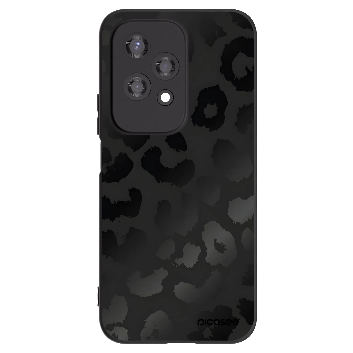 Picasee Μαύρη θήκη σιλικόνης για Honor 200 Lite - Midnight Leopard
