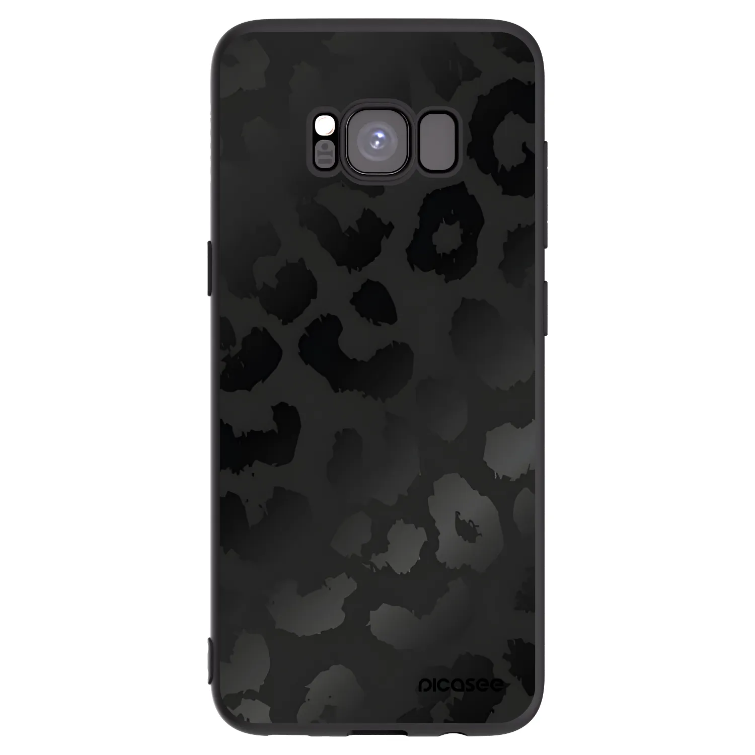 Picasee Μαύρη θήκη σιλικόνης για Samsung Galaxy S8 G950F - Midnight Leopard