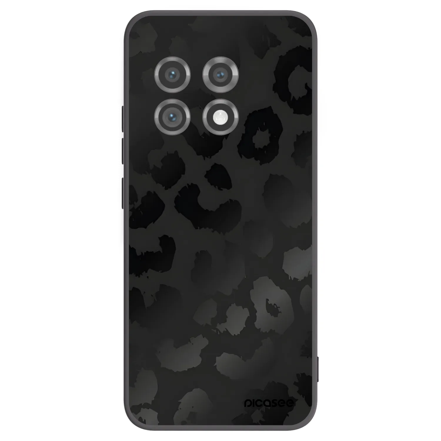 Picasee Μαύρη θήκη σιλικόνης για OnePlus 11 5G - Midnight Leopard