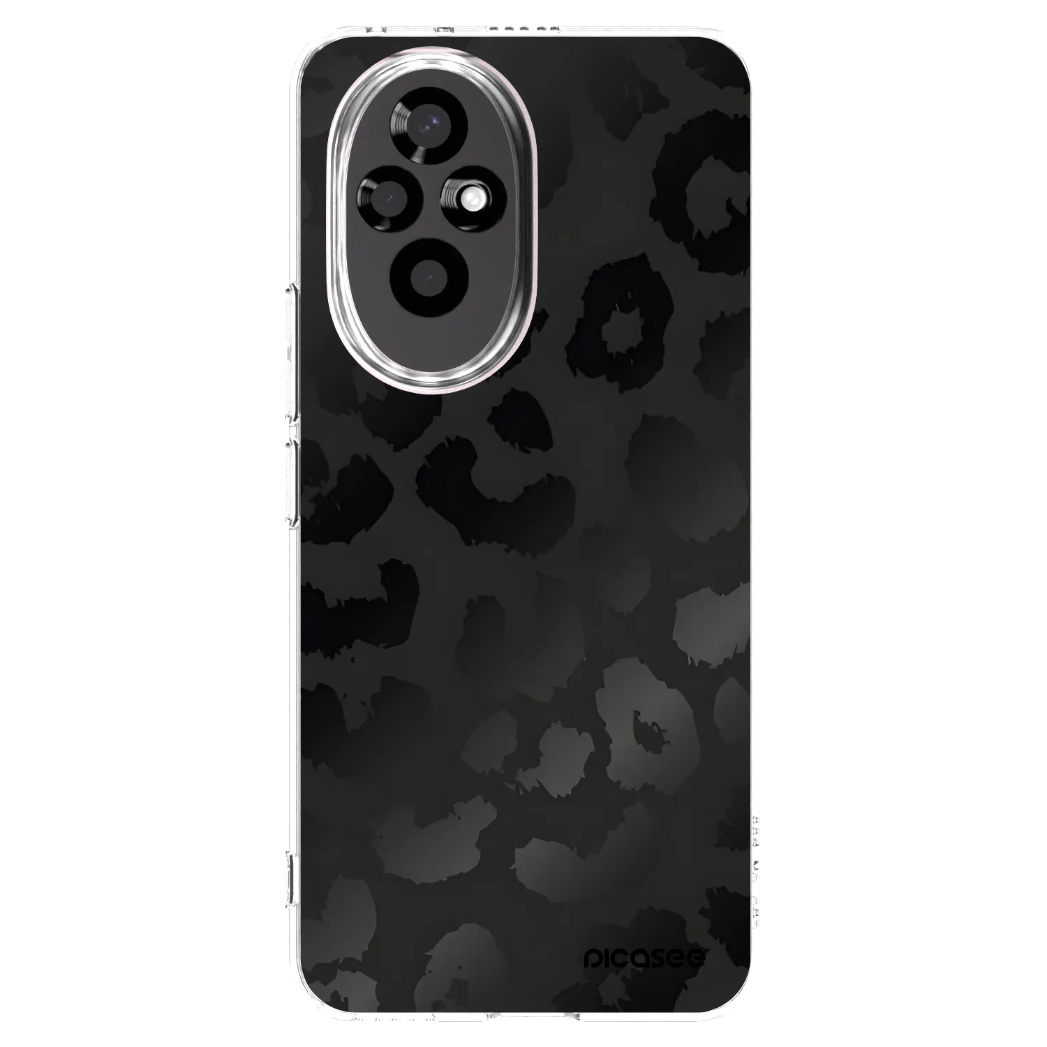 Picasee διαφανής θήκη σιλικόνης Honor 200 Pro 5G - Midnight Leopard