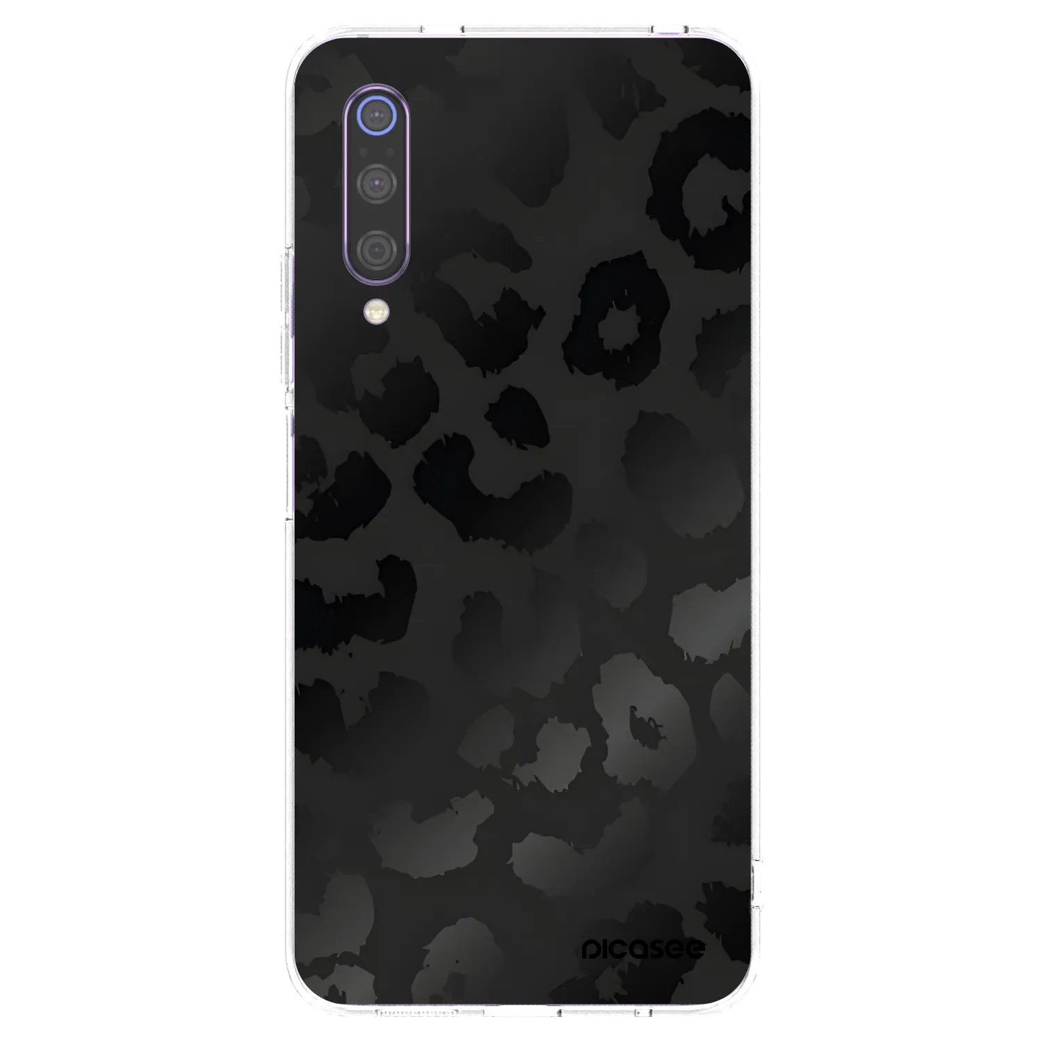 Picasee διαφανής θήκη σιλικόνης Xiaomi Mi 9 - Midnight Leopard