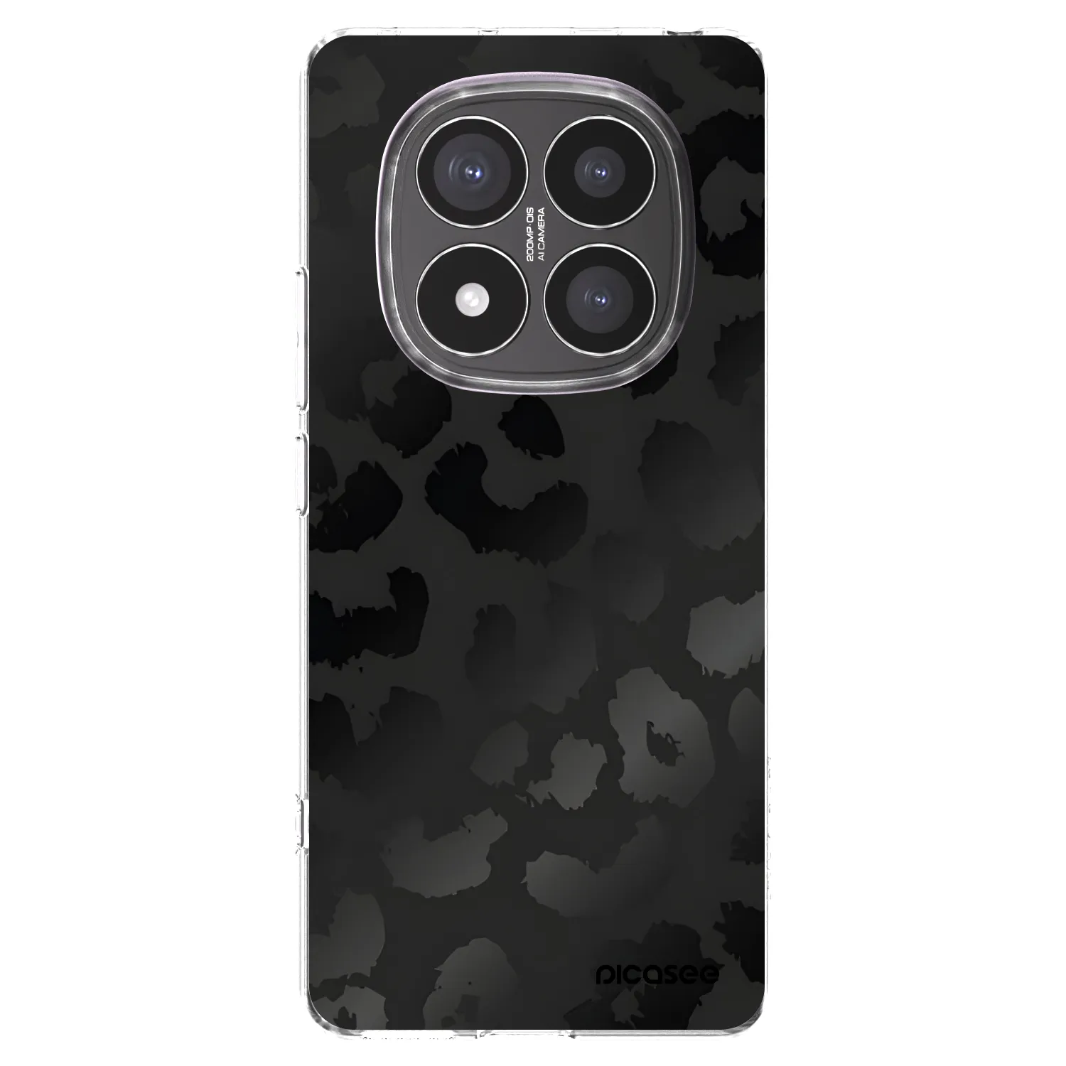 Picasee διαφανής θήκη σιλικόνης Xiaomi Redmi Note 14 Pro+ 5G - Midnight Leopard
