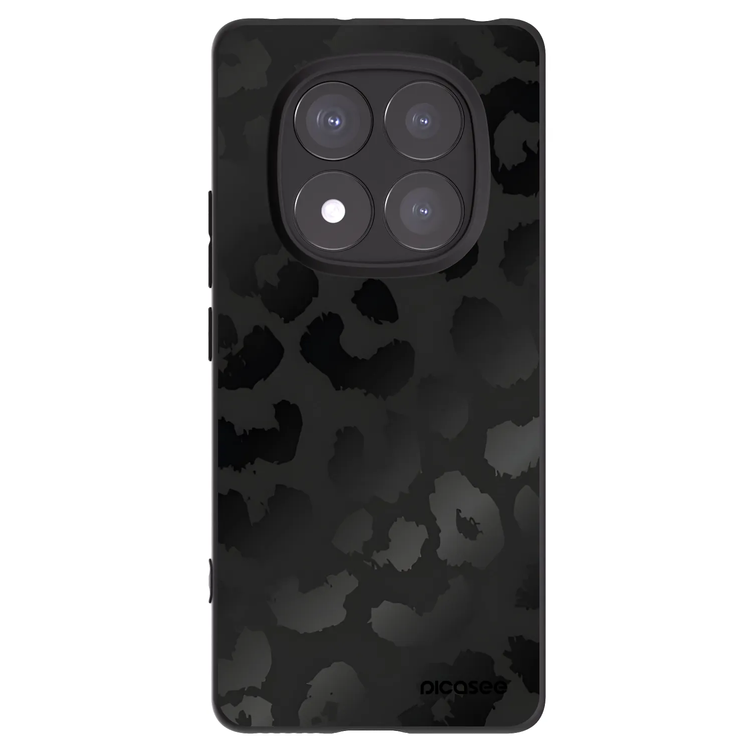 Picasee Μαύρη θήκη σιλικόνης για Xiaomi Redmi Note 14 Pro 5G - Midnight Leopard