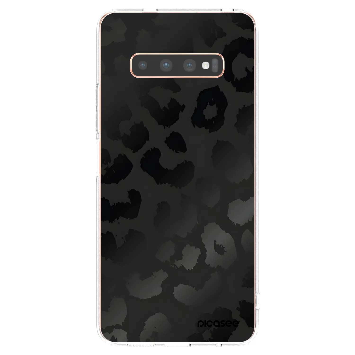 Picasee διαφανής θήκη σιλικόνης Samsung Galaxy S10 Plus G975 - Midnight Leopard