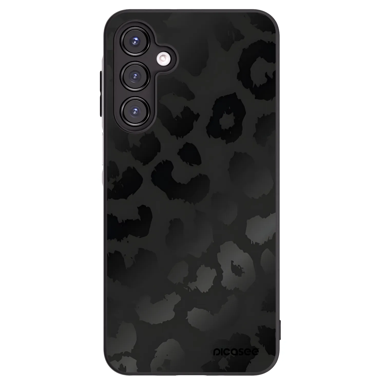 Picasee Μαύρη θήκη σιλικόνης για Samsung Galaxy A16 5G - Midnight Leopard