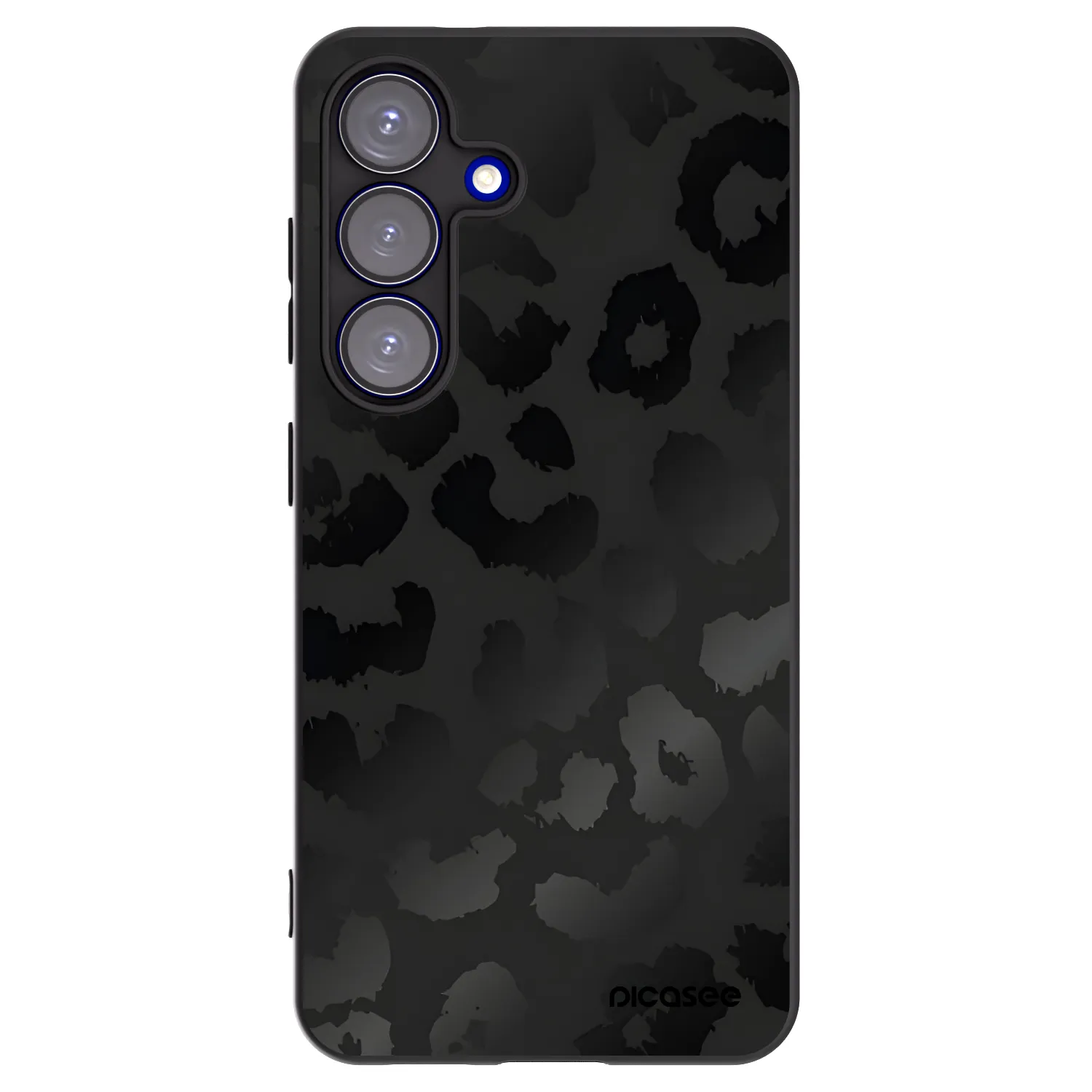 Picasee Μαύρη θήκη σιλικόνης για Samsung Galaxy S25 5G - Midnight Leopard