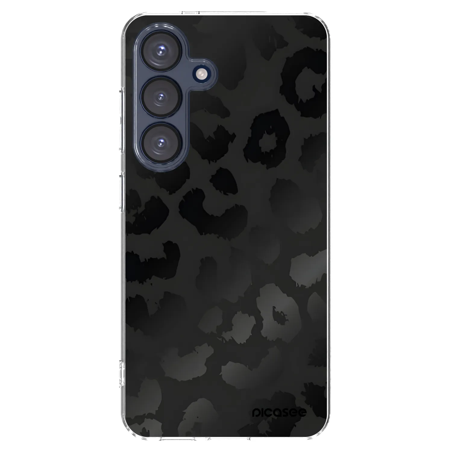 Picasee διαφανής θήκη σιλικόνης Samsung Galaxy S25 5G - Midnight Leopard