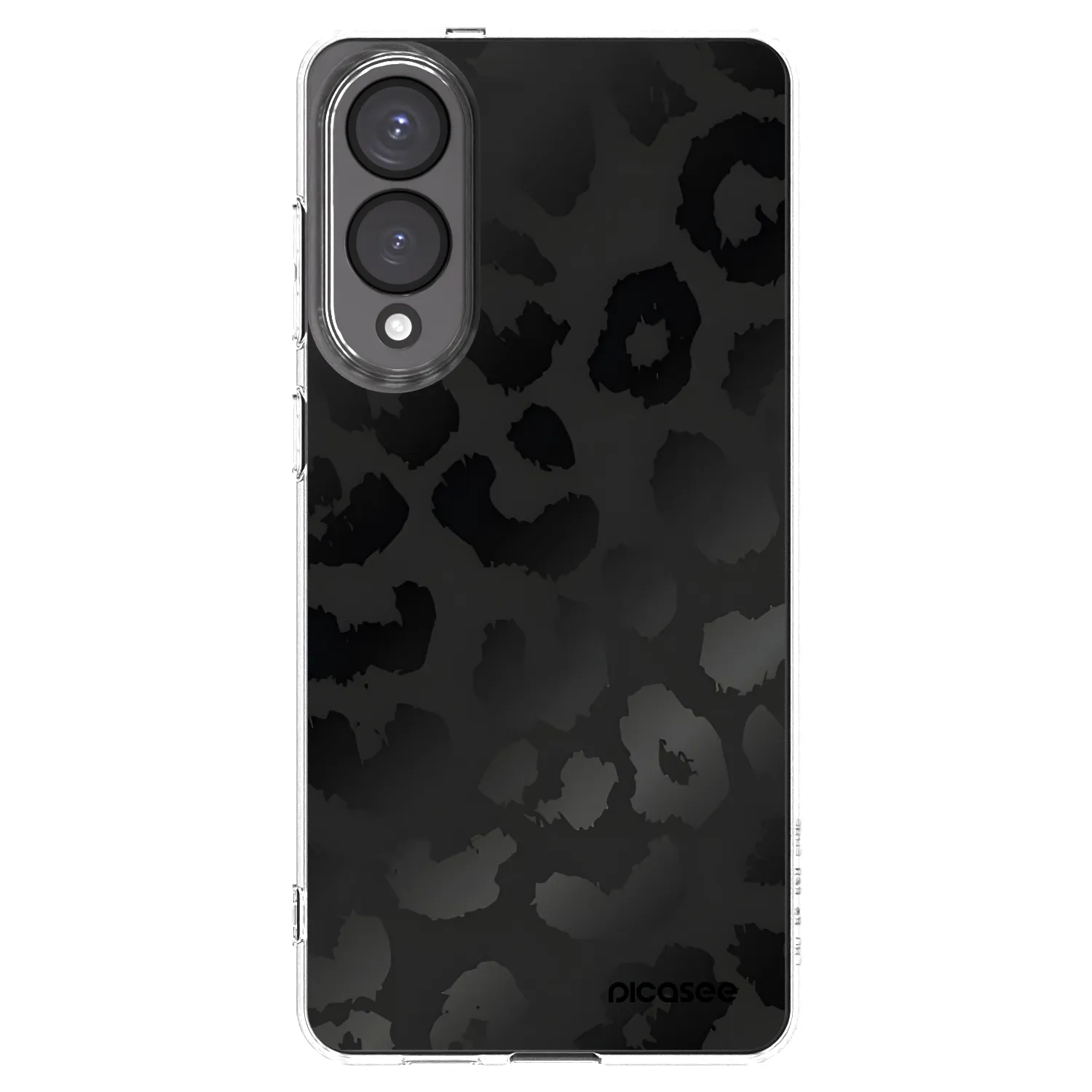 Picasee διαφανής θήκη σιλικόνης Samsung Galaxy S25 Edge 5G - Midnight Leopard