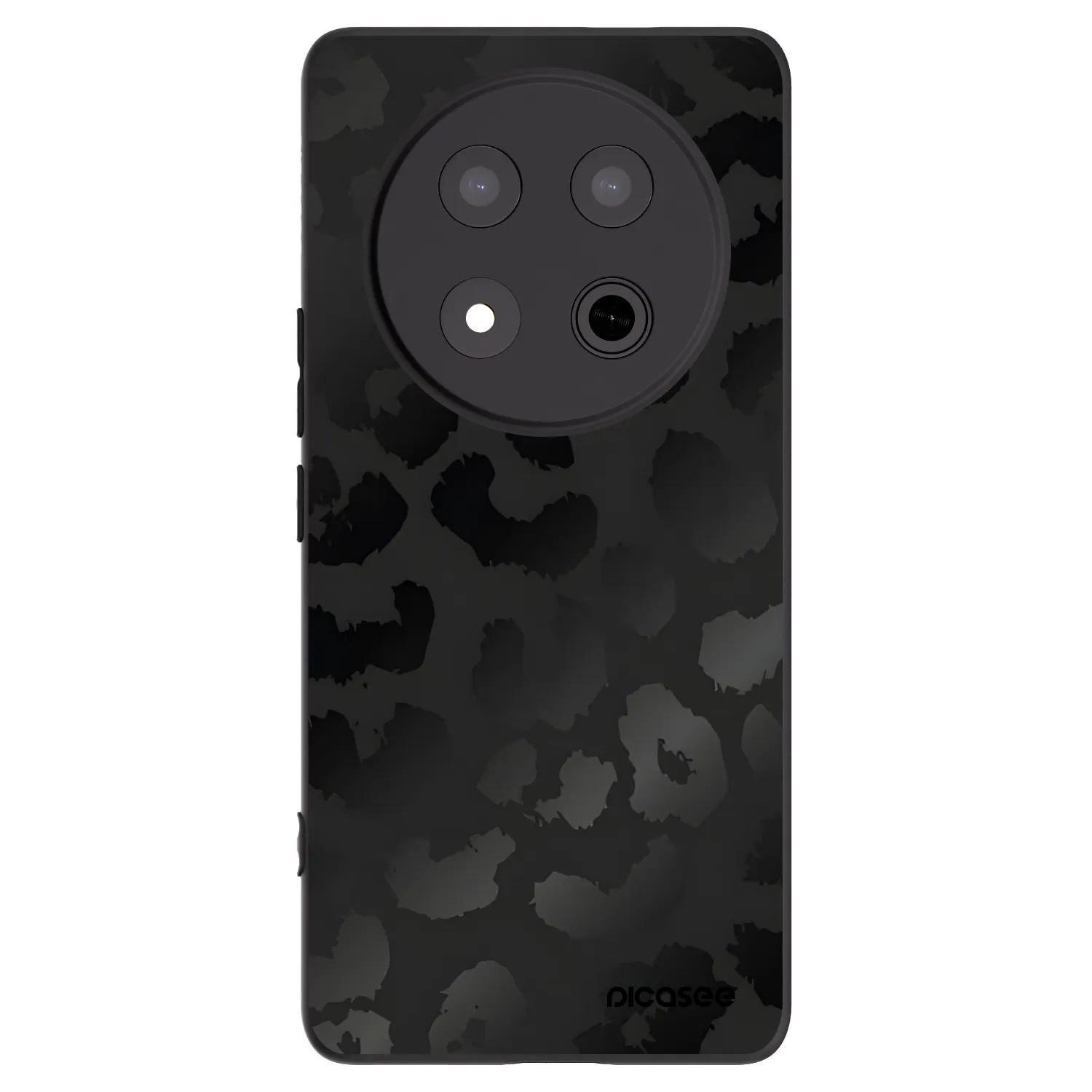 Picasee Μαύρη θήκη σιλικόνης για Honor Magic7 Lite 5G - Midnight Leopard