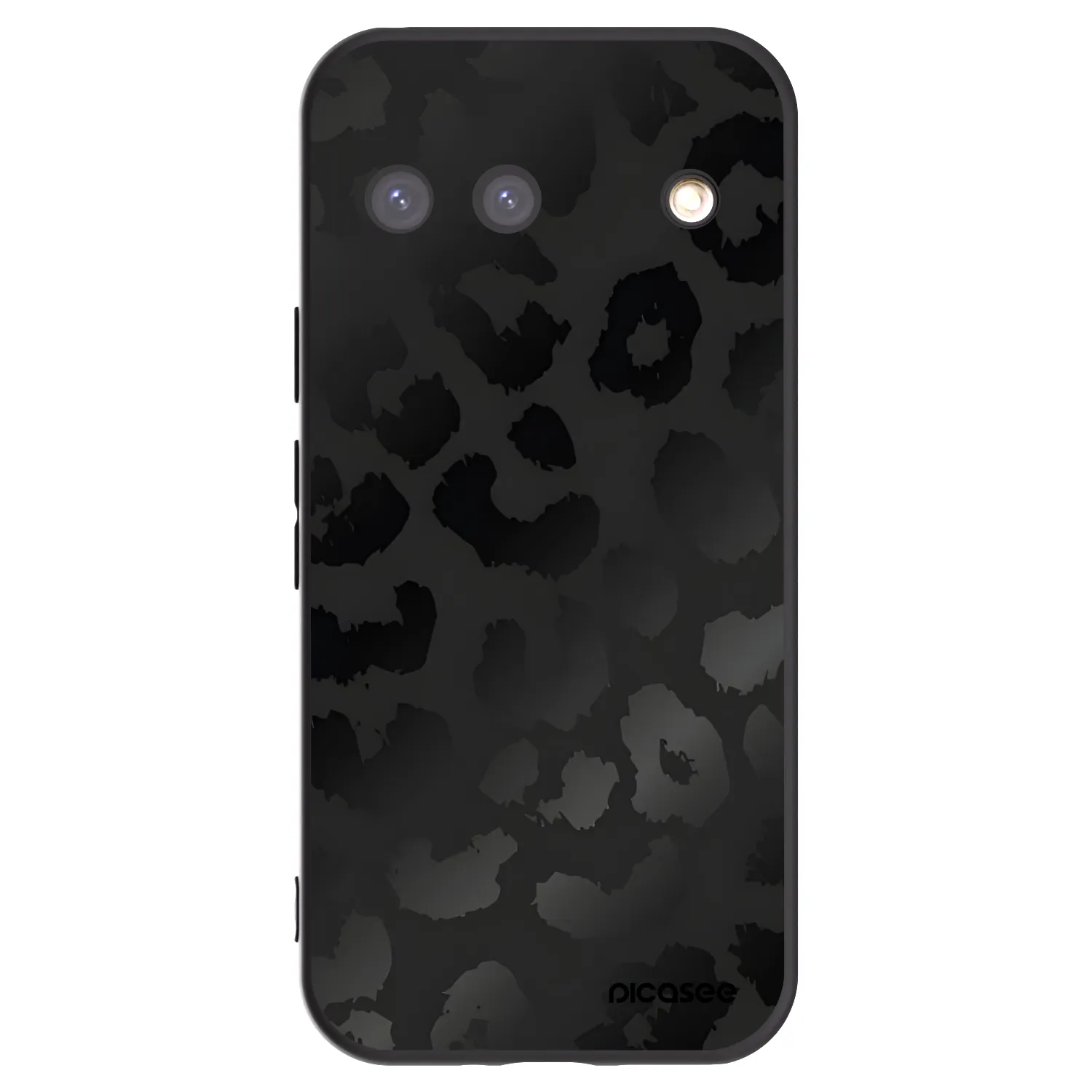 Picasee Μαύρη θήκη σιλικόνης για Google Pixel 9 - Midnight Leopard