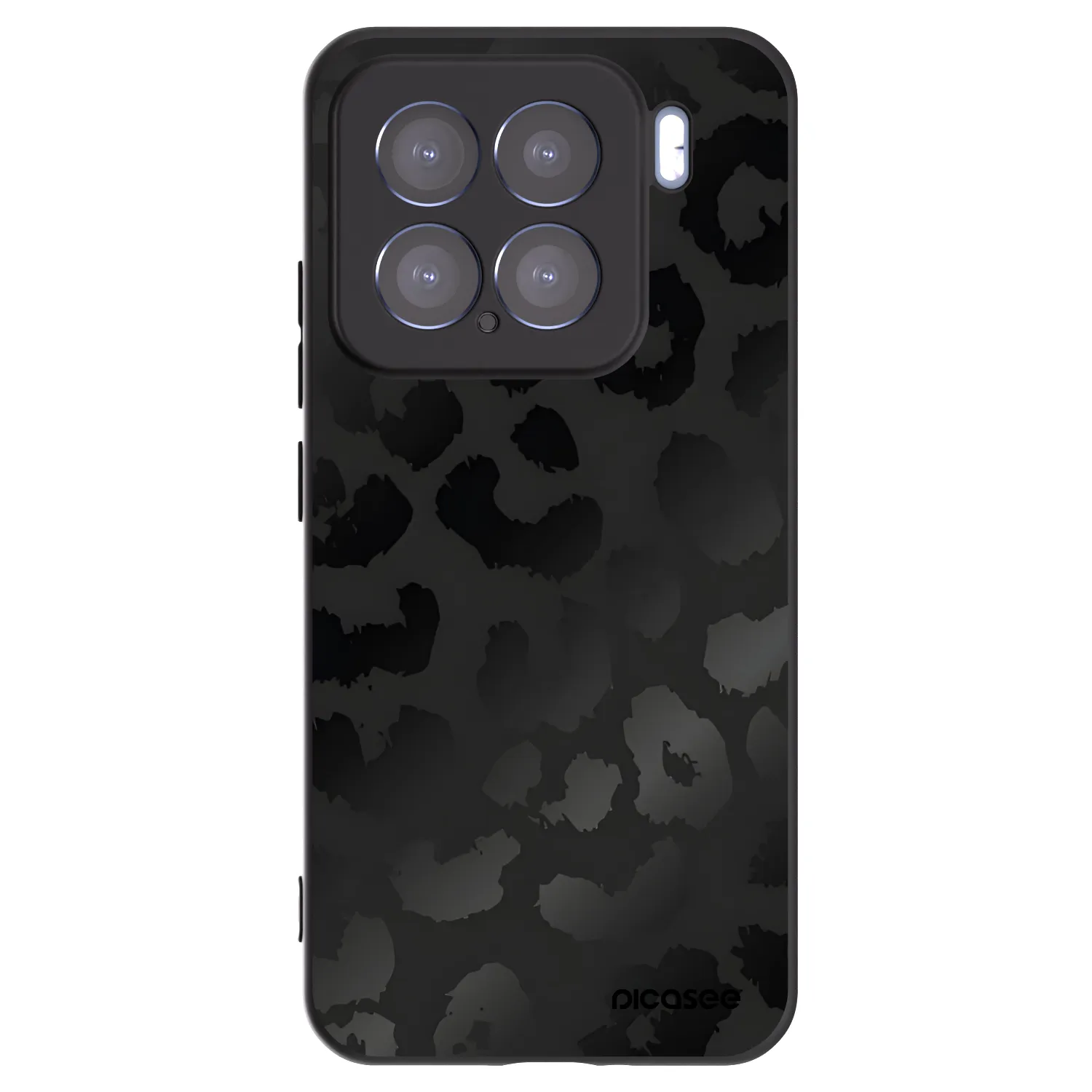 Picasee Μαύρη θήκη σιλικόνης για Xiaomi 15 - Midnight Leopard