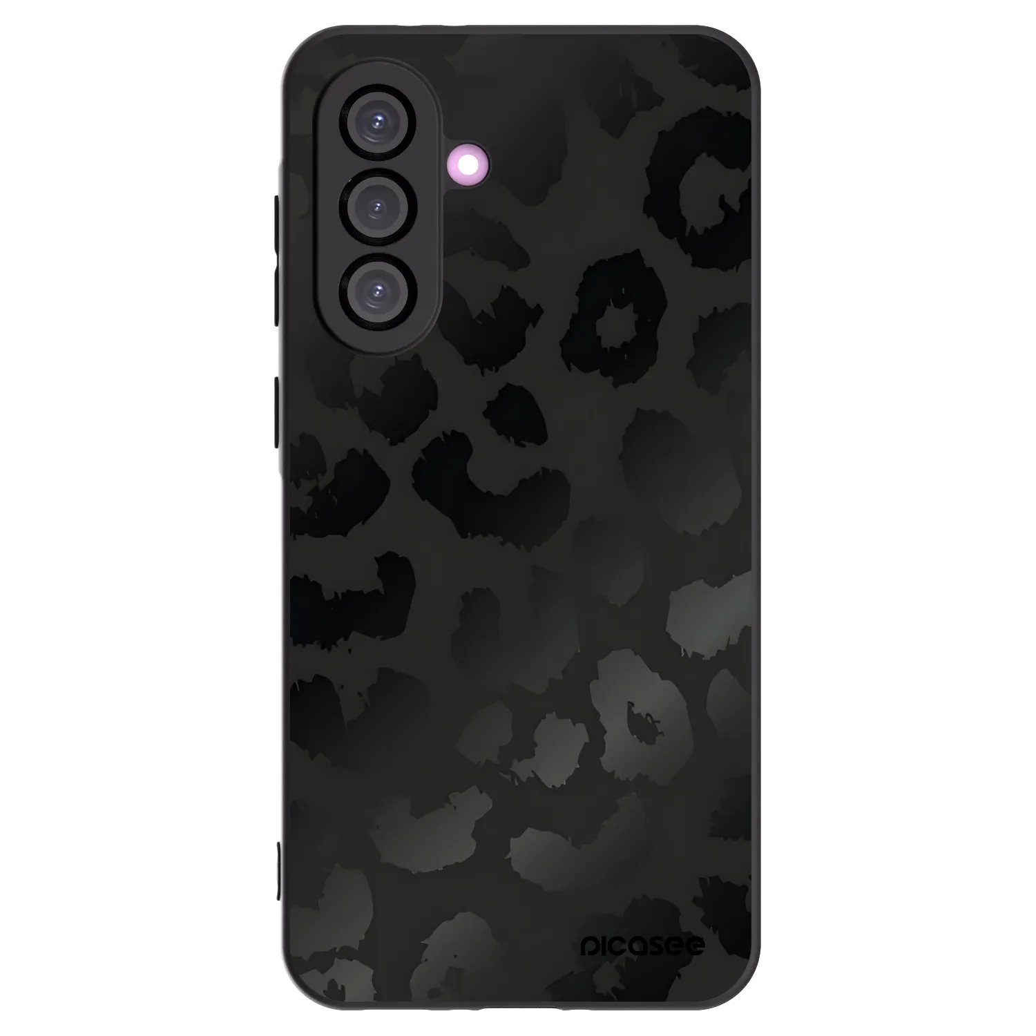 Picasee Μαύρη θήκη σιλικόνης για Samsung Galaxy A56 5G A566B - Midnight Leopard