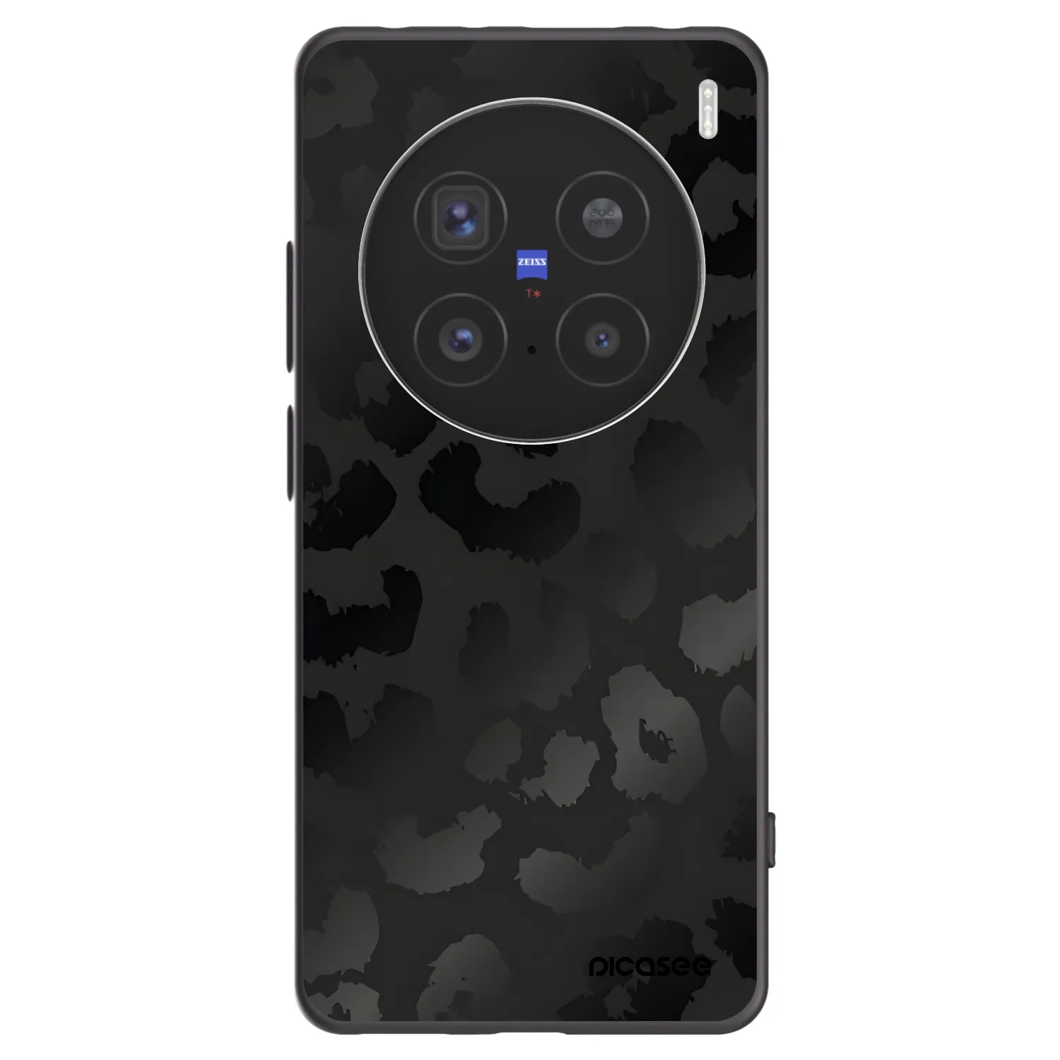 Picasee Μαύρη θήκη σιλικόνης για Vivo X200 Pro - Midnight Leopard