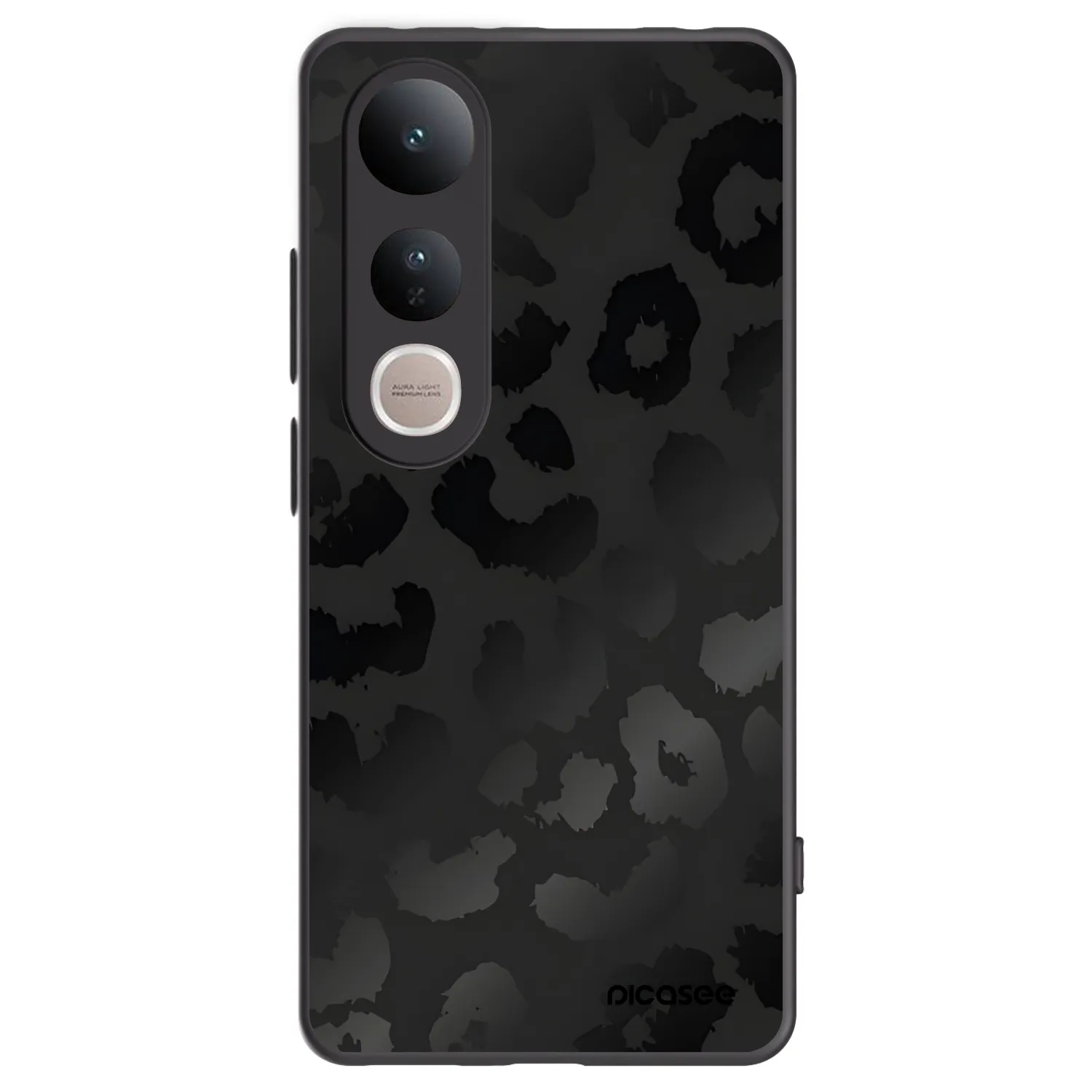 Picasee Μαύρη θήκη σιλικόνης για Vivo V50 Lite 5G - Midnight Leopard