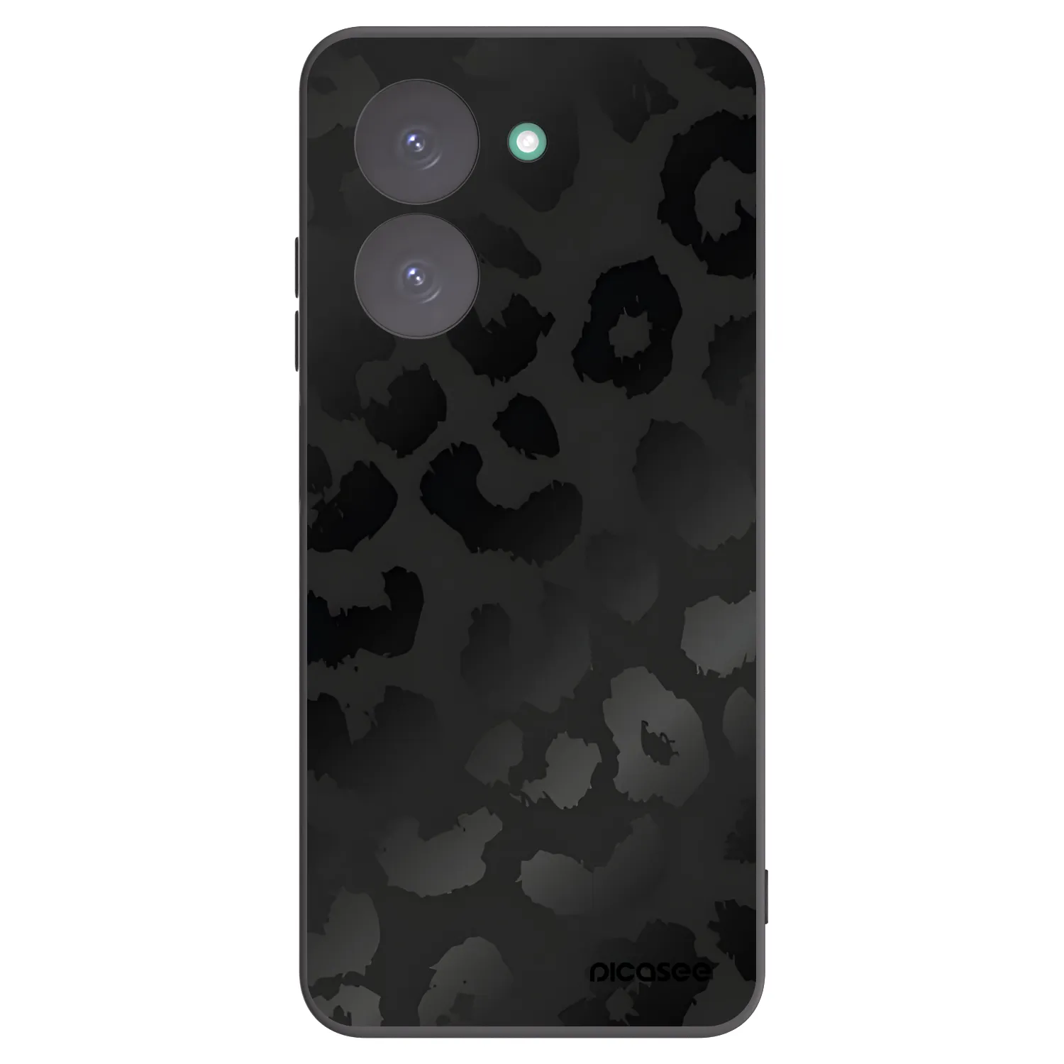 Picasee Μαύρη θήκη σιλικόνης για Xiaomi Redmi A5 - Midnight Leopard