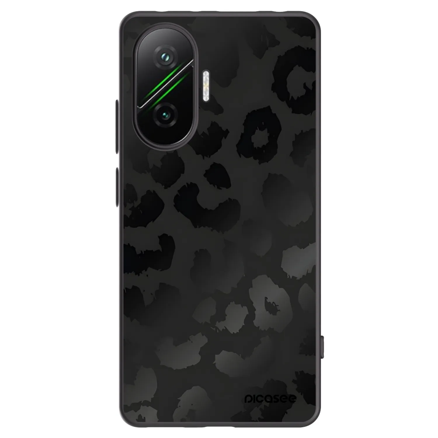 Picasee Μαύρη θήκη σιλικόνης για Xiaomi Poco F7 5G - Midnight Leopard
