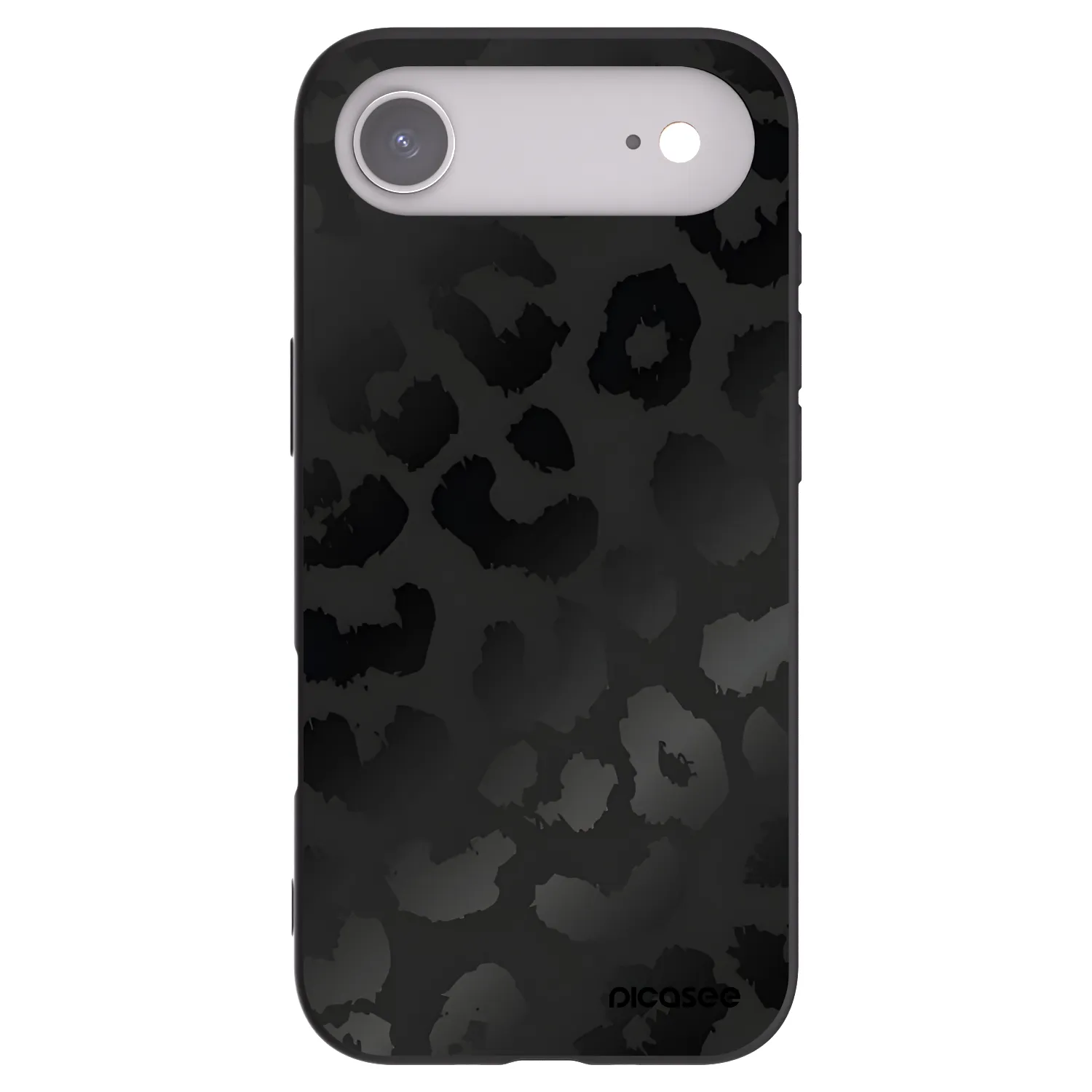 Picasee Μαύρη θήκη σιλικόνης για Apple iPhone Air - Midnight Leopard