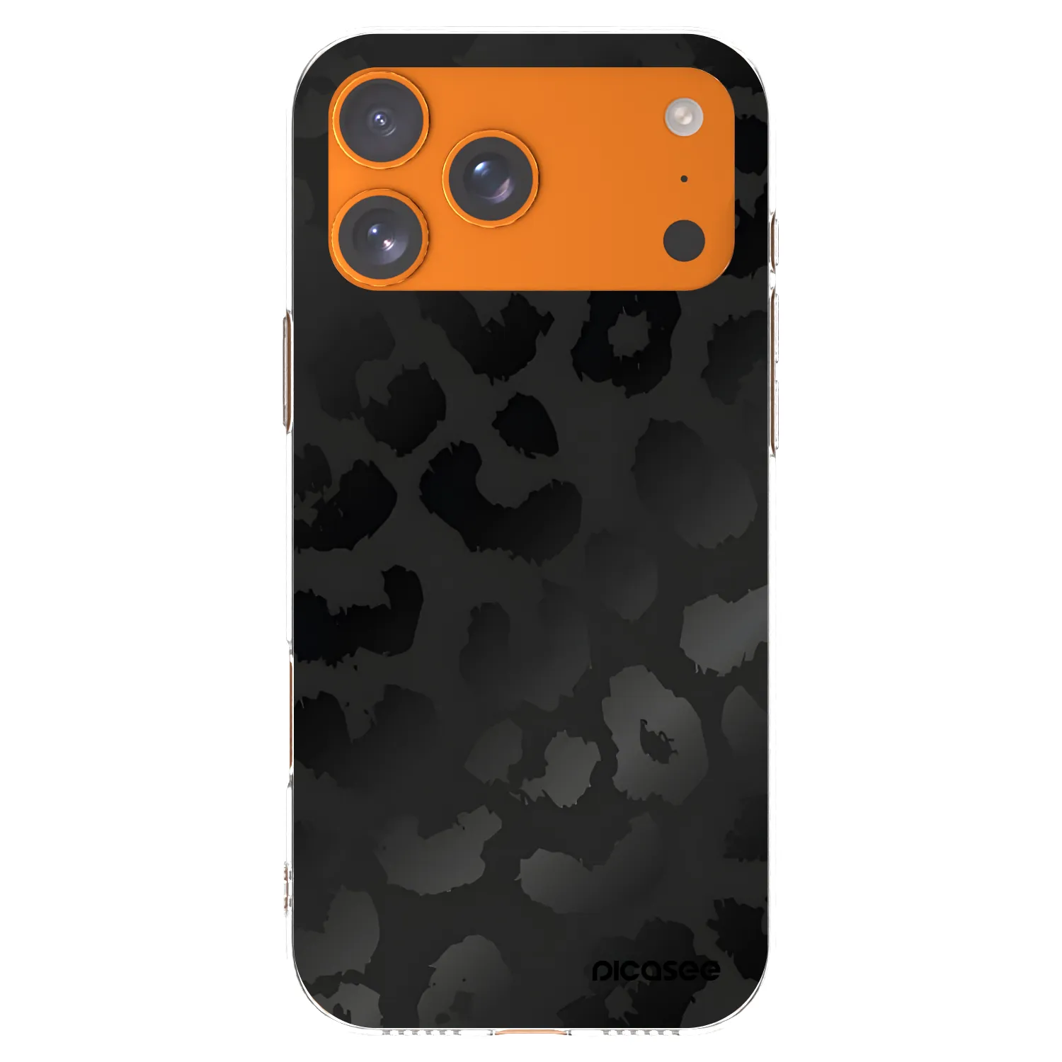 Picasee διαφανής θήκη σιλικόνης Apple iPhone 17 Pro Max - Midnight Leopard