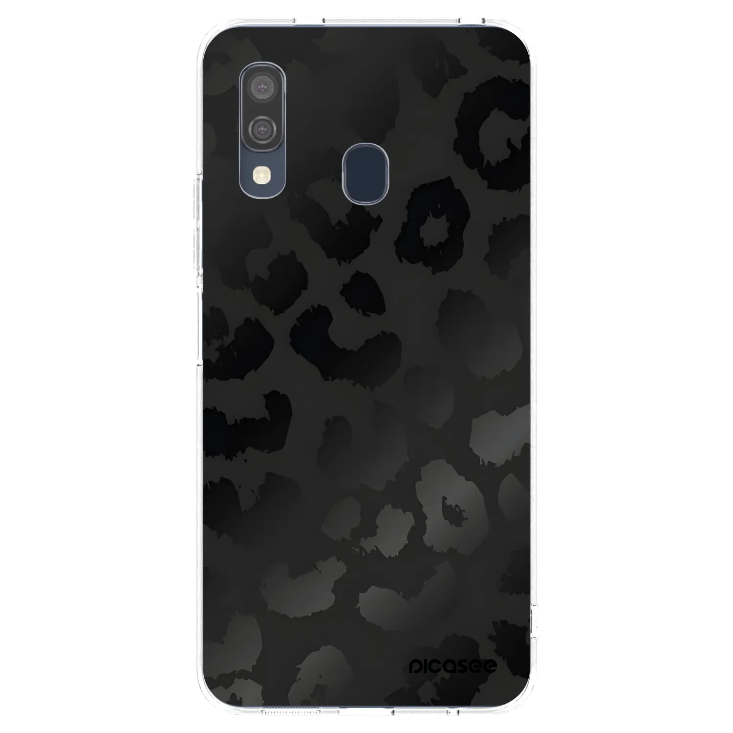 Picasee διαφανής θήκη σιλικόνης Samsung Galaxy A40 A405F - Midnight Leopard