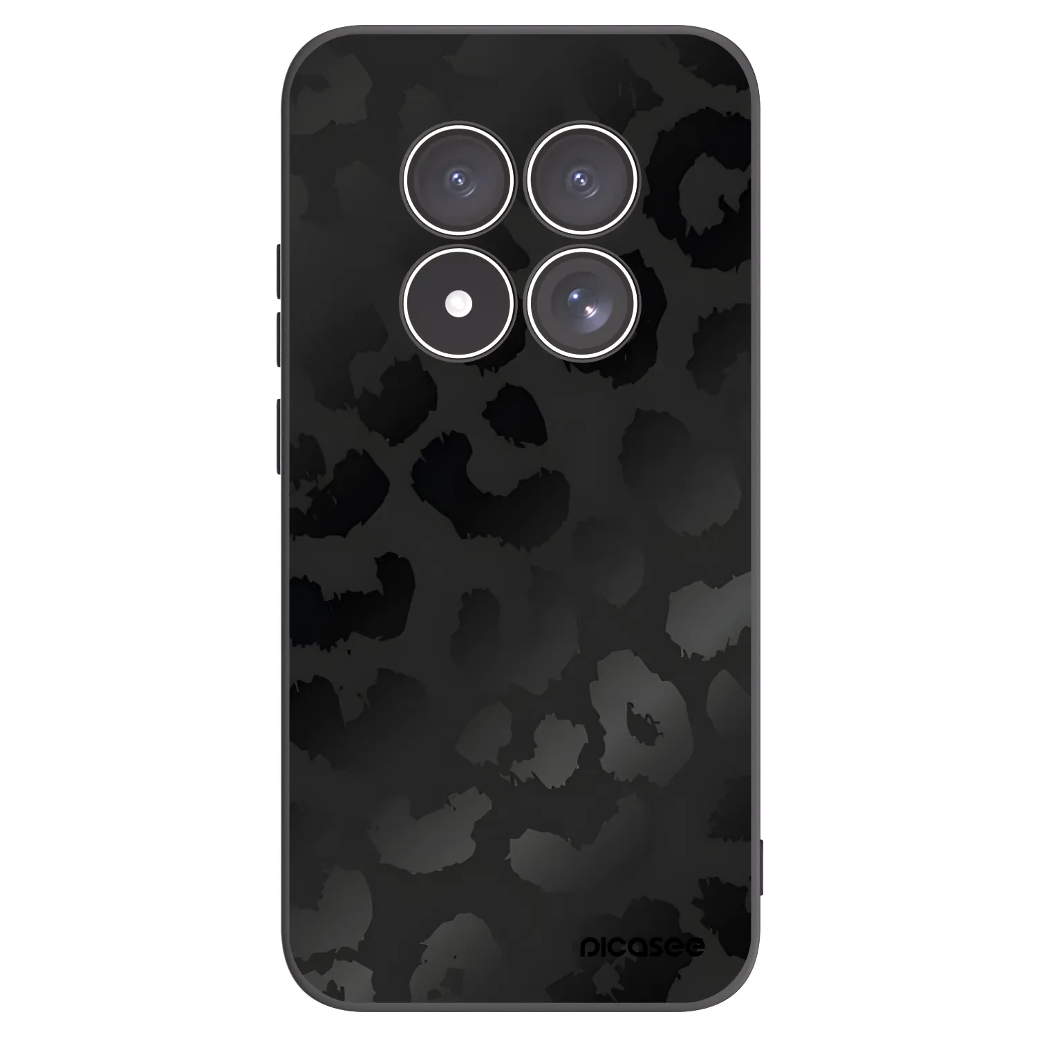 Picasee Μαύρη θήκη σιλικόνης για Xiaomi Redmi Note 15 Pro 4G - Midnight Leopard