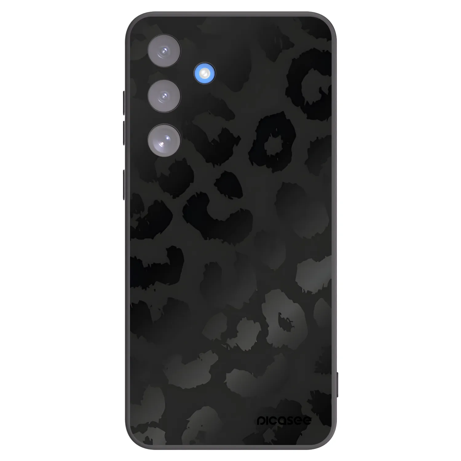 Picasee Μαύρη θήκη σιλικόνης για Samsung Galaxy S25 FE 5G - Midnight Leopard