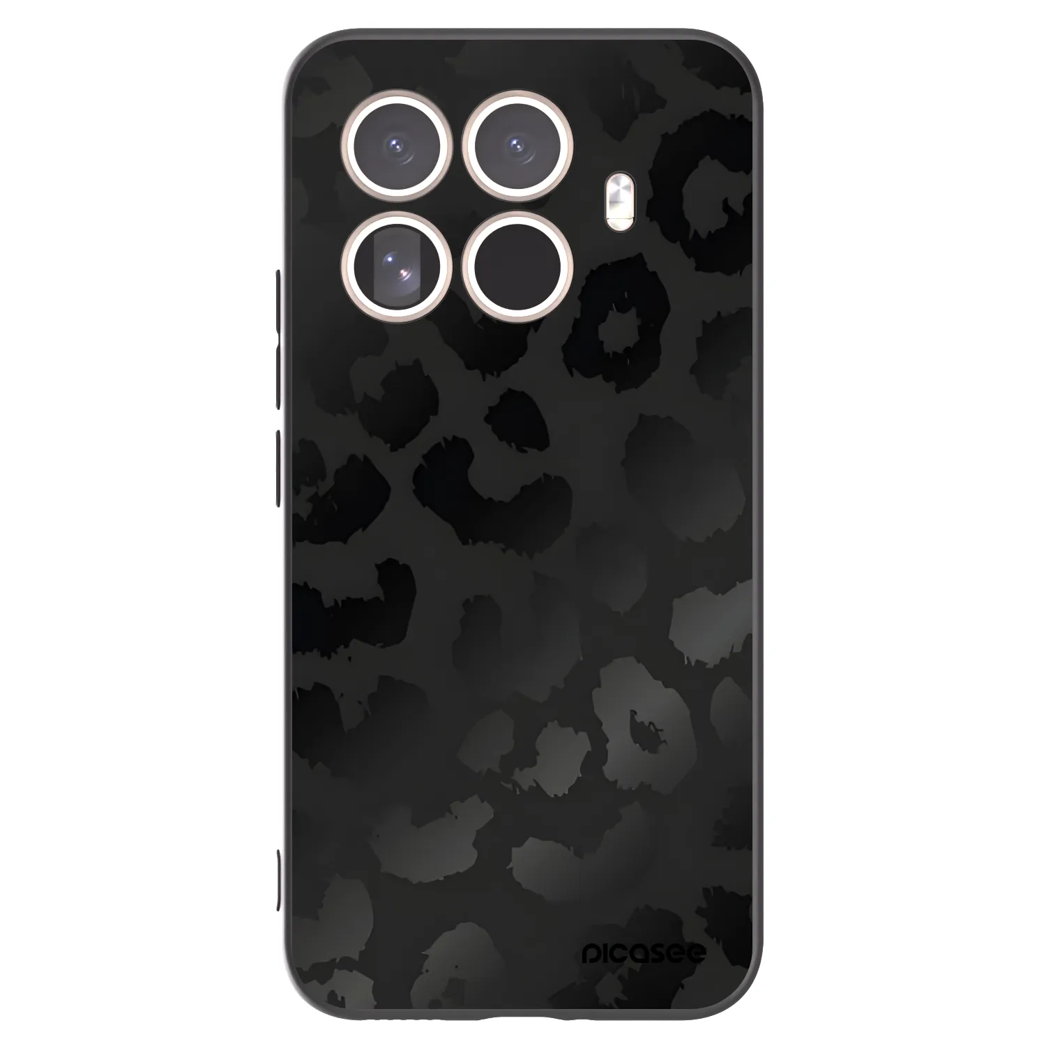 Picasee Μαύρη θήκη σιλικόνης για Xiaomi 15T Pro - Midnight Leopard