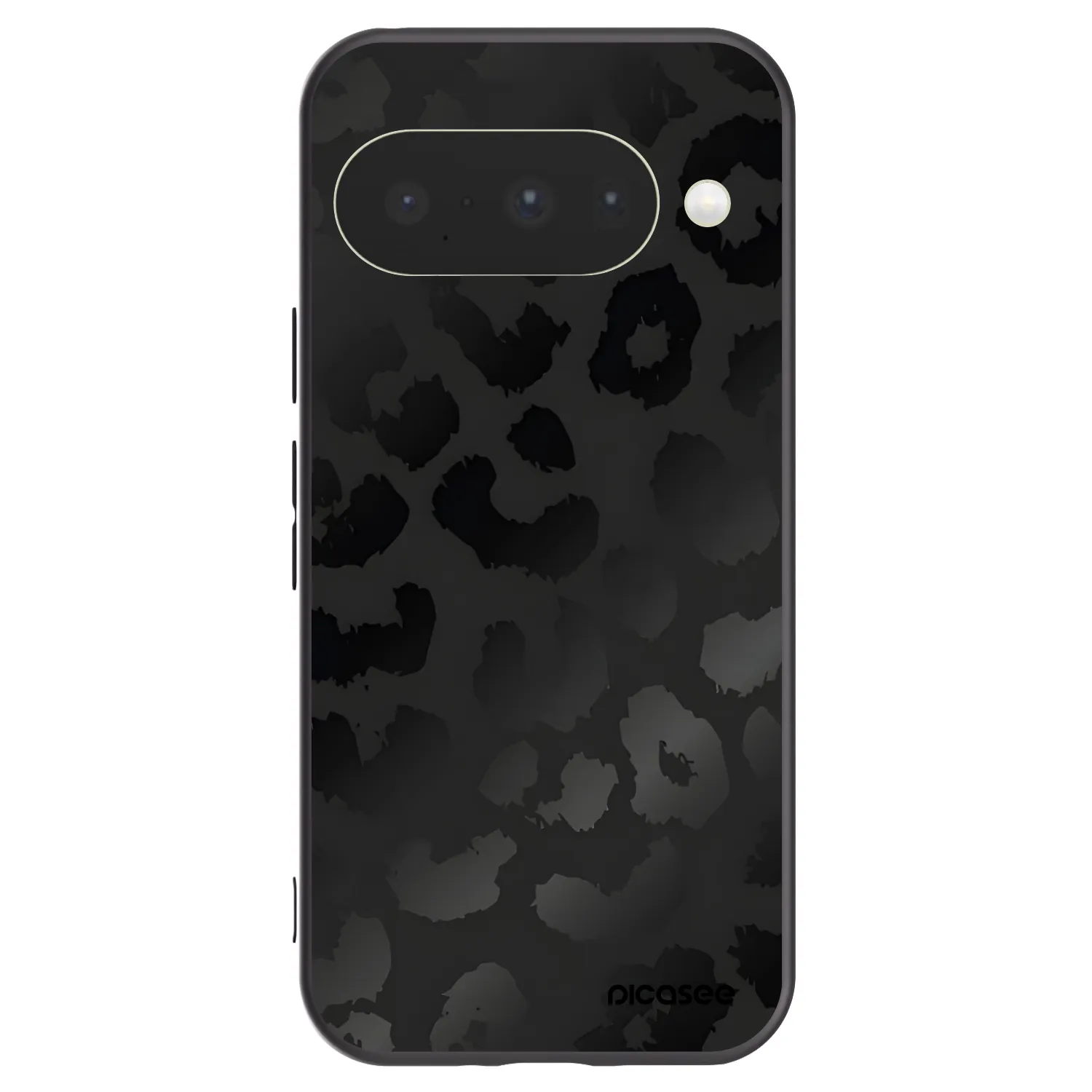Picasee Μαύρη θήκη σιλικόνης για Google Pixel 10 - Midnight Leopard