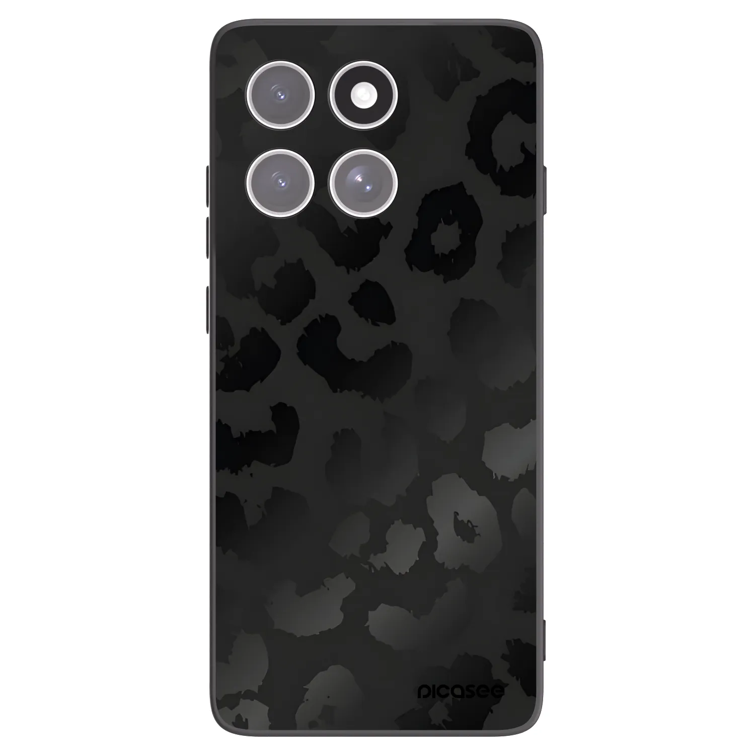 Picasee Μαύρη θήκη σιλικόνης για Motorola Edge 60 Fusion - Midnight Leopard