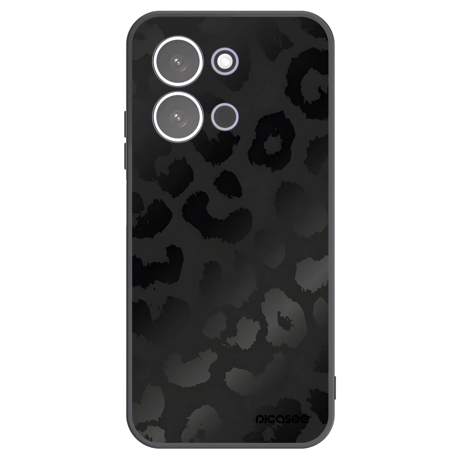 Picasee Μαύρη θήκη σιλικόνης για Xiaomi Redmi 15C 5G - Midnight Leopard
