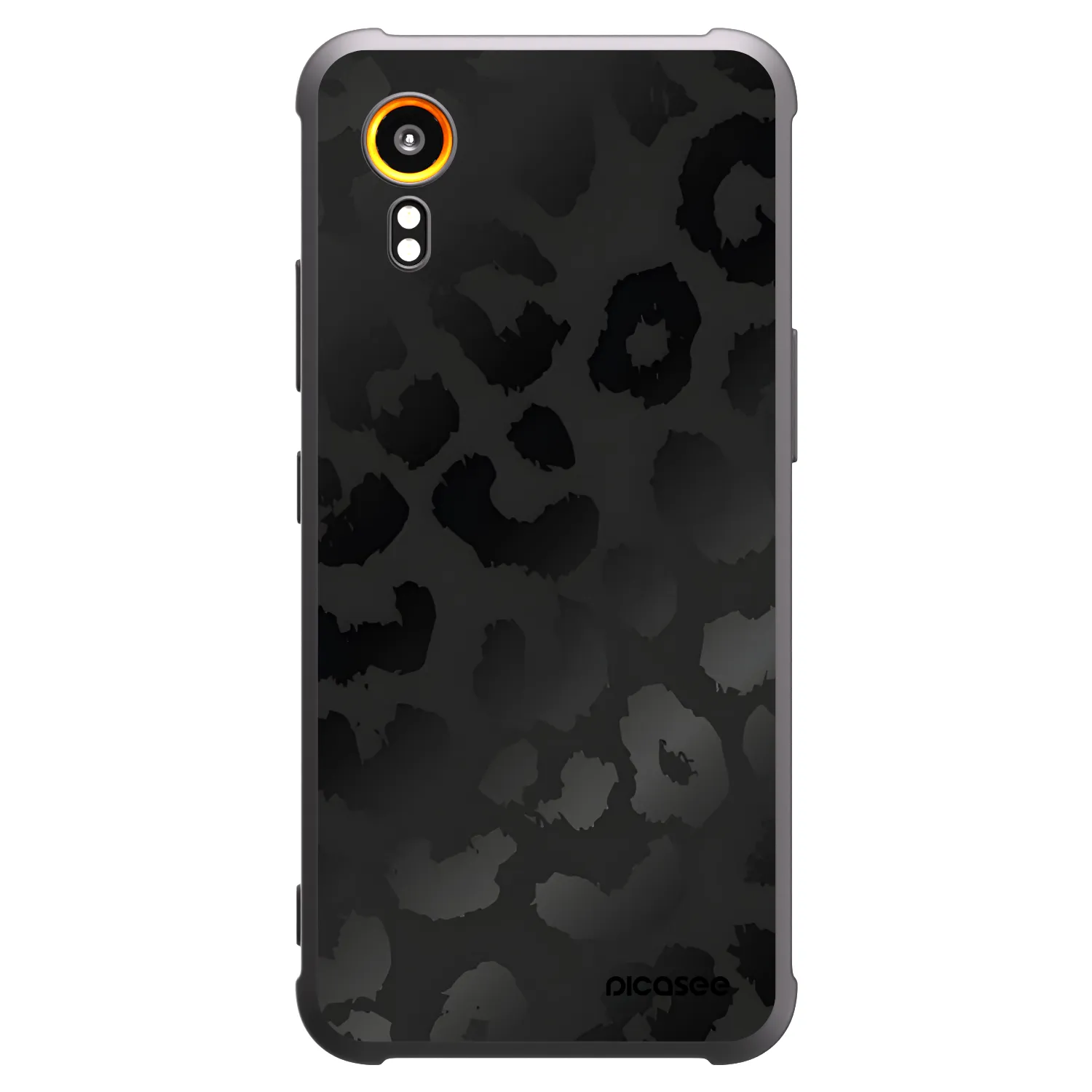 Picasee Μαύρη θήκη σιλικόνης για Samsung Galaxy Xcover 7 - Midnight Leopard