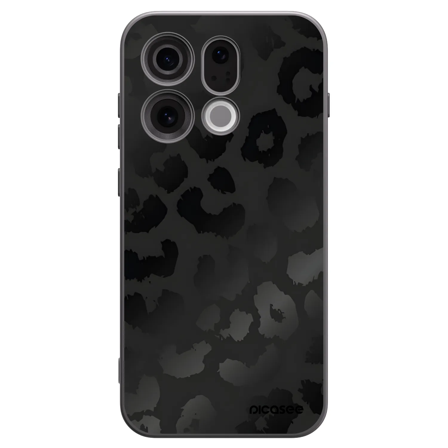 Picasee Μαύρη θήκη σιλικόνης για OPPO Find X9 - Midnight Leopard
