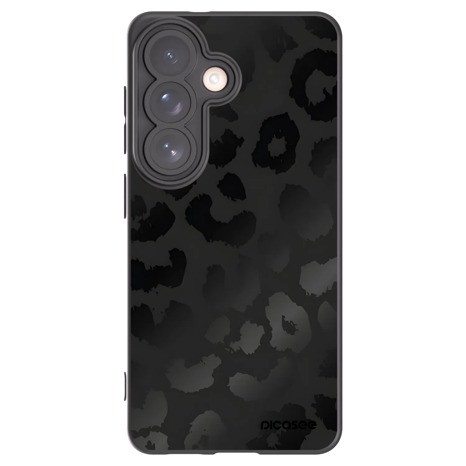Picasee Μαύρη θήκη σιλικόνης για Samsung Galaxy S26 - Midnight Leopard