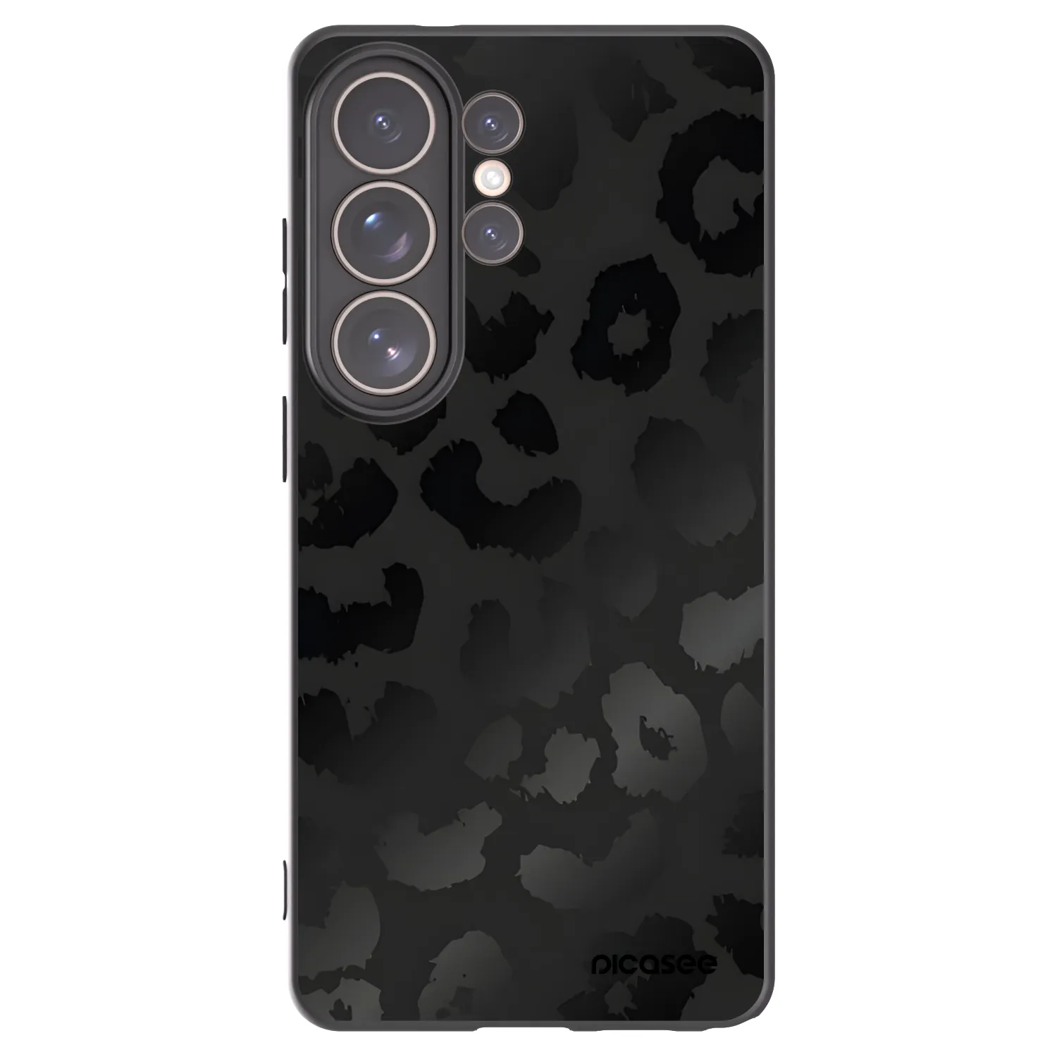 Picasee Μαύρη θήκη σιλικόνης για Samsung Galaxy S26 Ultra - Midnight Leopard