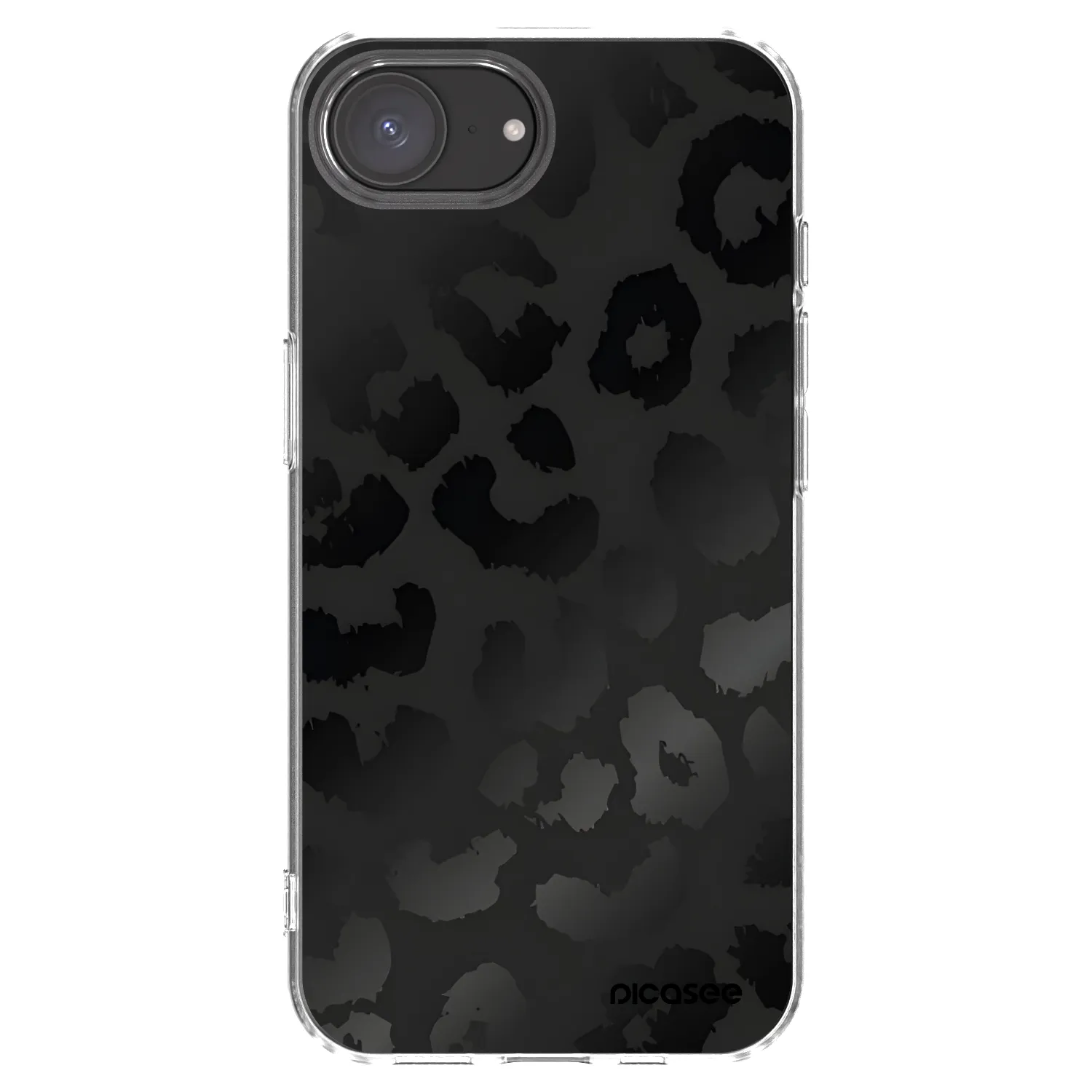Picasee διαφανής θήκη σιλικόνης Apple iPhone 17e - Midnight Leopard