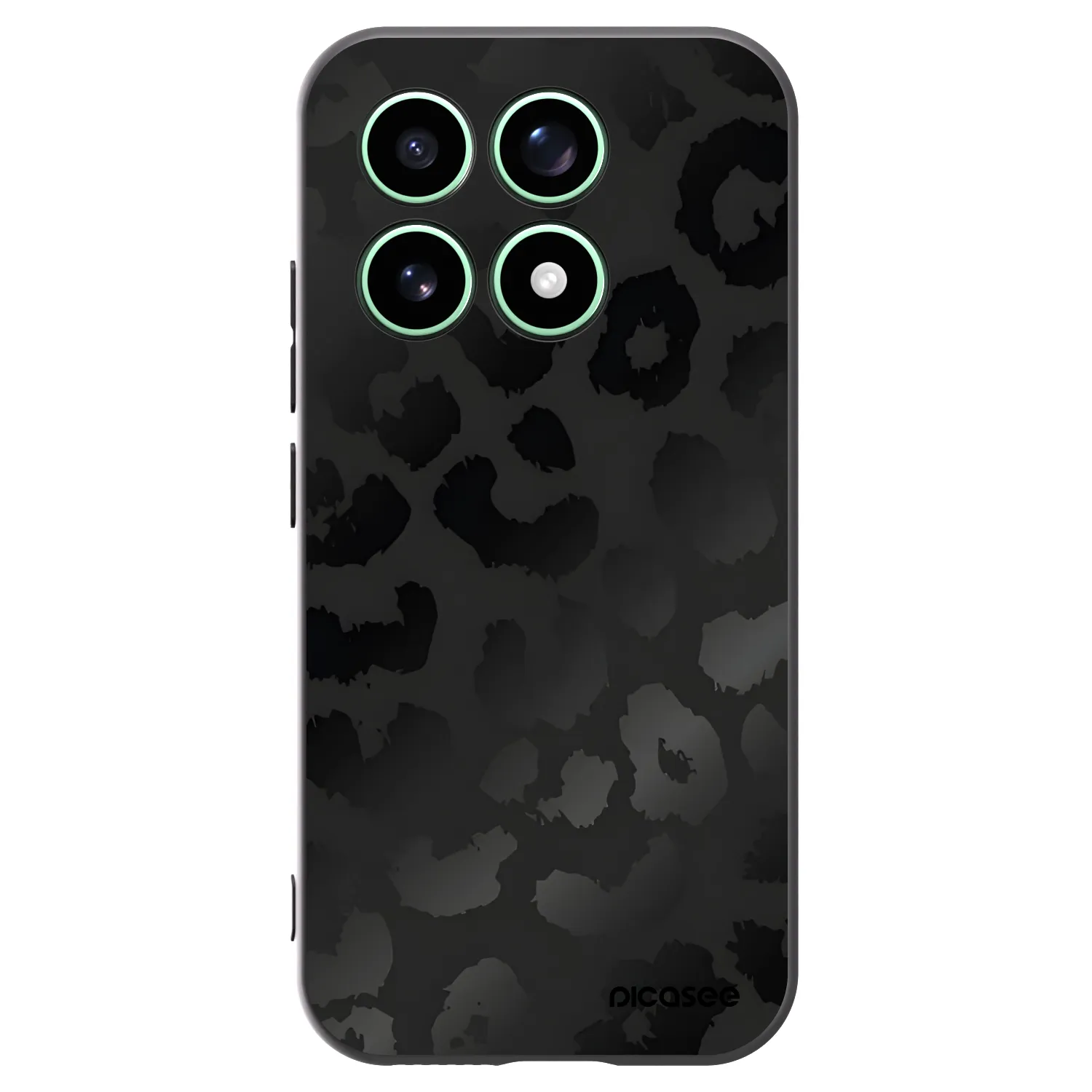 Picasee Μαύρη θήκη σιλικόνης για Xiaomi 17 - Midnight Leopard