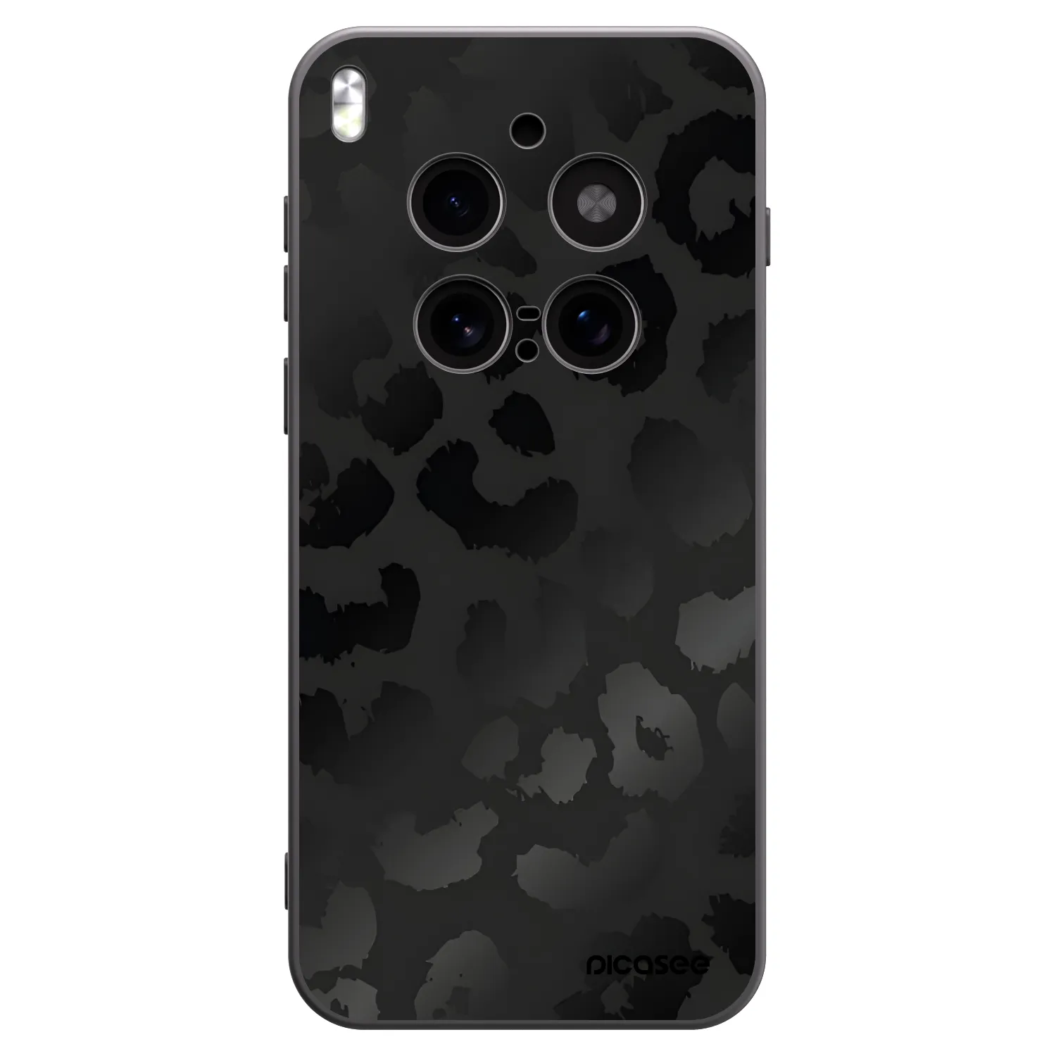 Picasee Μαύρη θήκη σιλικόνης για Vivo X300 Pro - Midnight Leopard