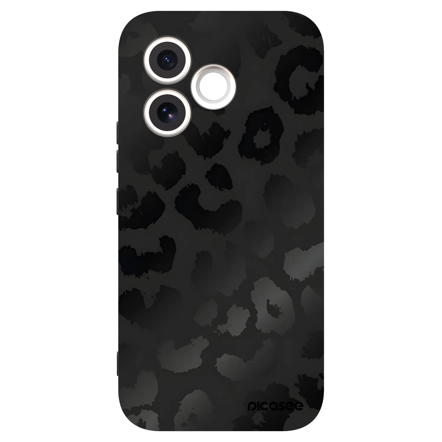 Picasee Μαύρη θήκη σιλικόνης για Honor 600 Lite - Midnight Leopard
