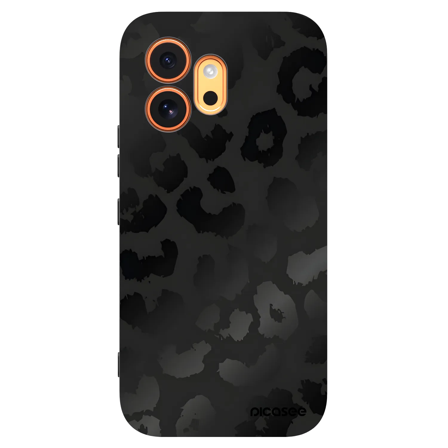 Picasee Μαύρη θήκη σιλικόνης για Honor 600 - Midnight Leopard