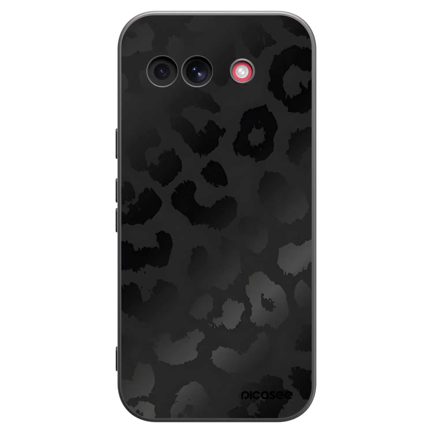 Picasee Μαύρη θήκη σιλικόνης για Google Pixel 10a - Midnight Leopard