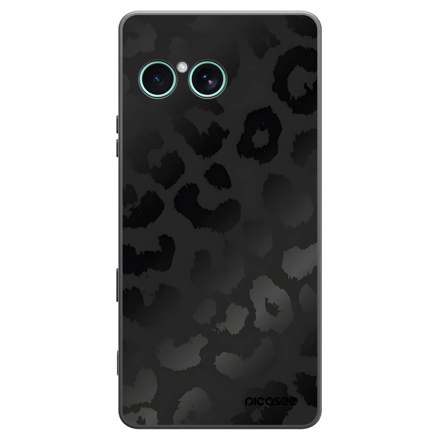 Picasee Μαύρη θήκη σιλικόνης για Sony Xperia 10 VII - Midnight Leopard